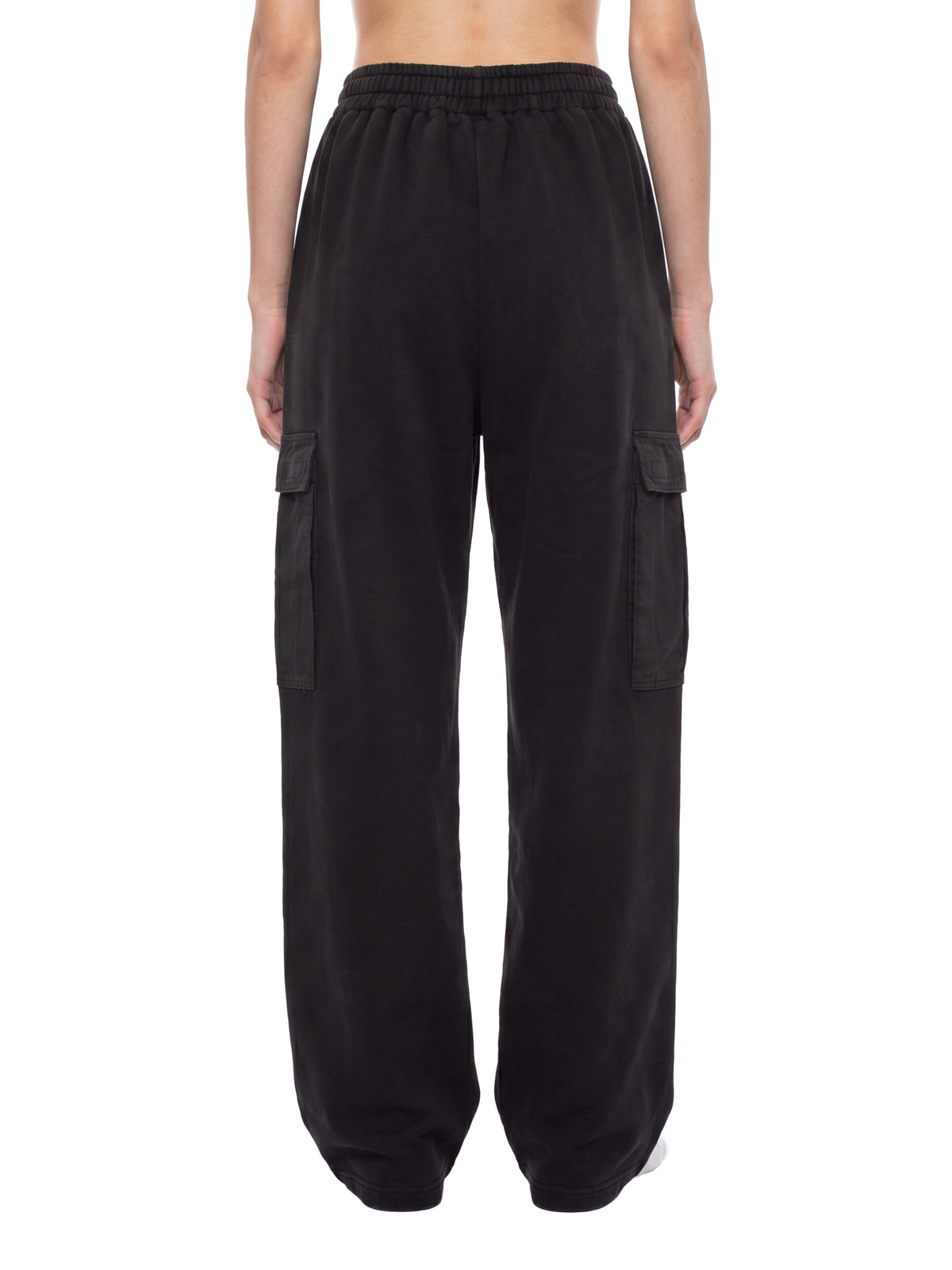 Spodnie Cargo Fleece Sunfade Wash – Nowrocky™ — tylna kieszeń i jej obszycie
