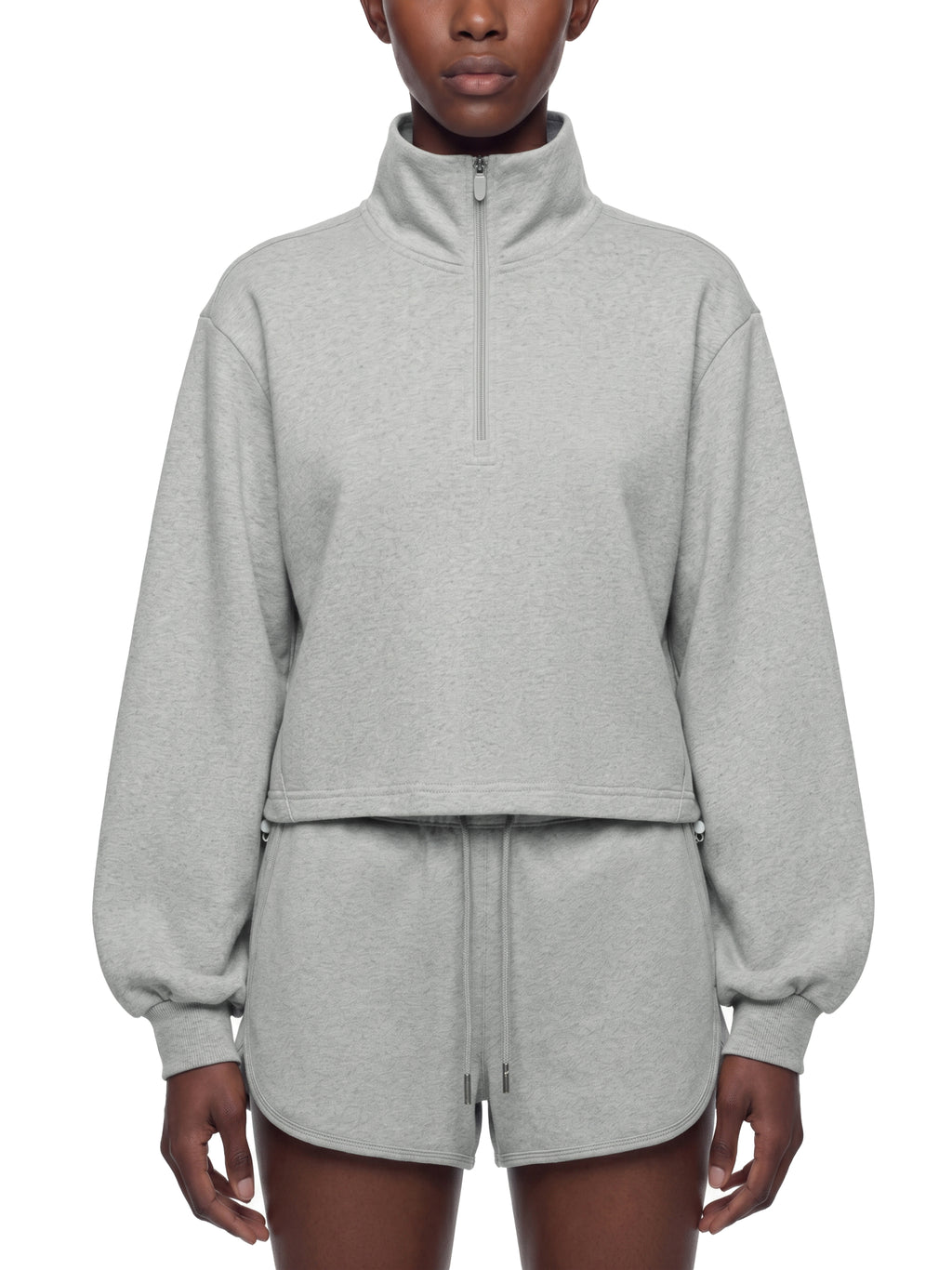Bluza Crop Quarter-Zip ze Stójką – Nowrocky (streetwear)