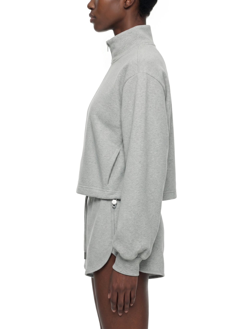Bluza Crop Quarter-Zip ze Stójką – Nowrocky (streetwear)