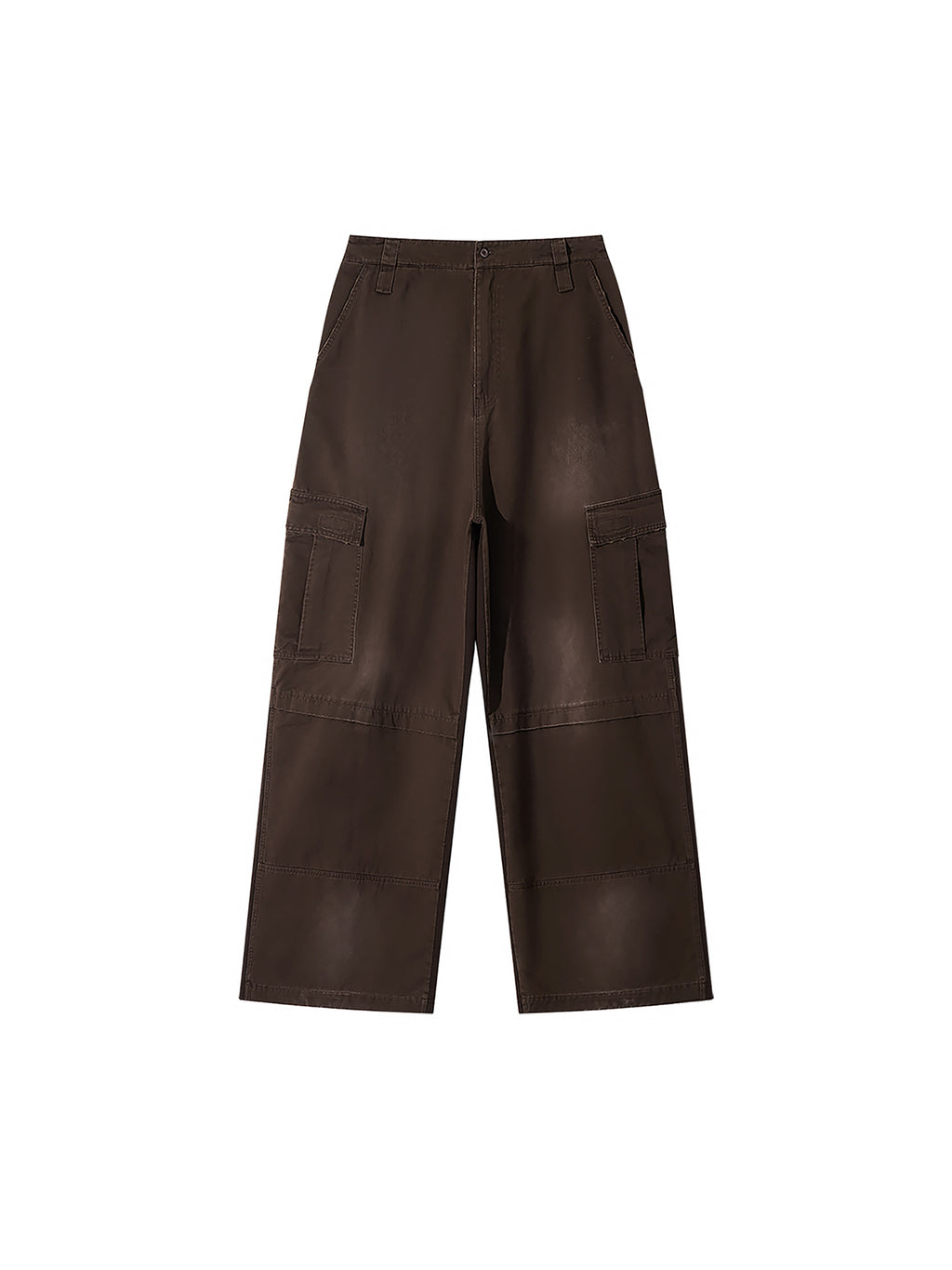 Spodnie Cargo Fleece Sunfade Wash – Nowrocky™ — detal miękkiej dzianiny polarowej