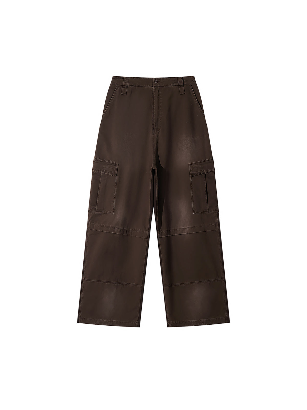 Spodnie Cargo Fleece Sunfade Wash – Nowrocky™ — detal miękkiej dzianiny polarowej