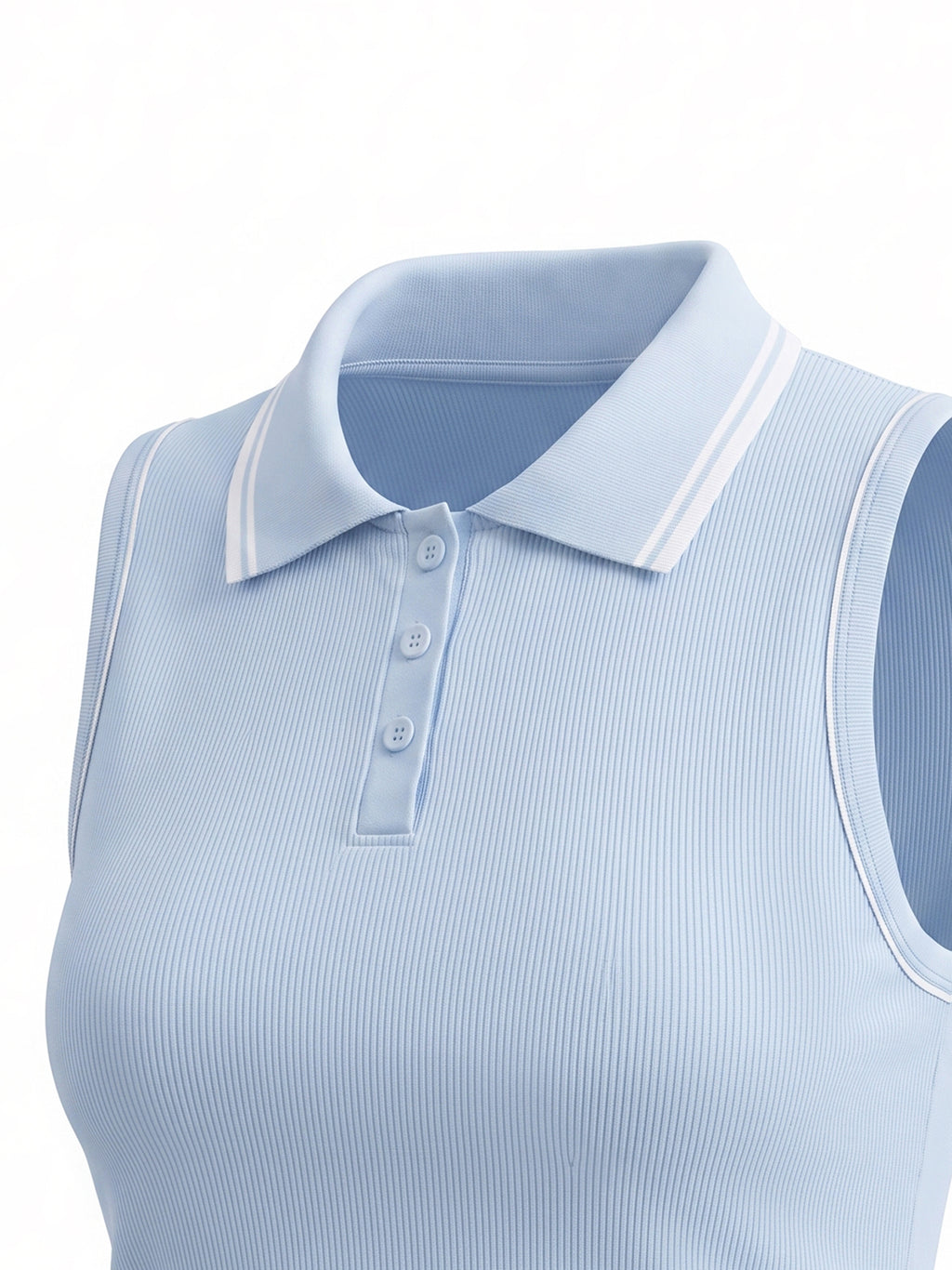 Polo Rib Crop Bez Rękawów – Nowrocky™ — stylizacja uliczna ze spodniami cargo