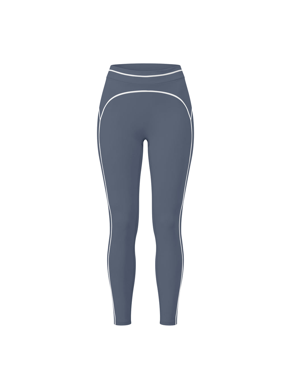 Legginsy Contrast Topstitch – Nowrocky™ — górna krawędź pasa od wewnątrz