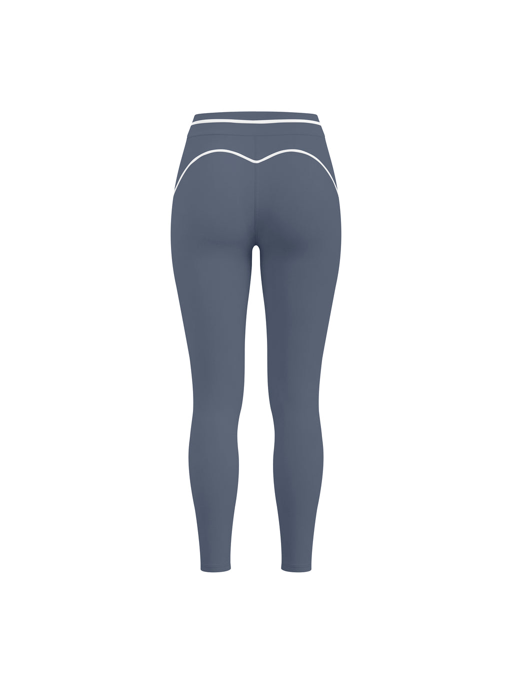 Legginsy Contrast Topstitch – Nowrocky™ — przód i tył obok siebie w jednym kadrze