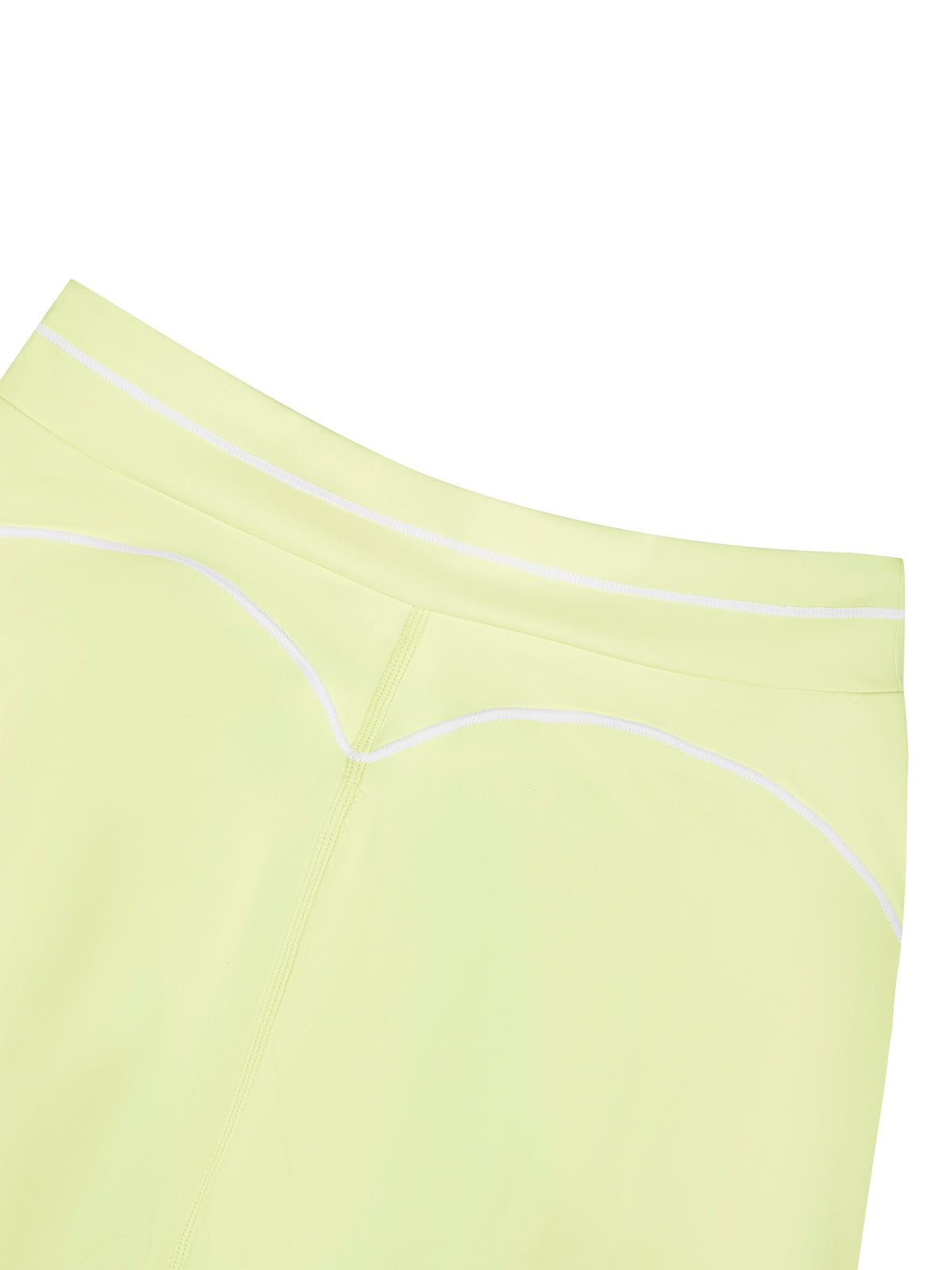 Legginsy Contrast Topstitch – Nowrocky™ — dół nogawki od wewnątrz, obszycie