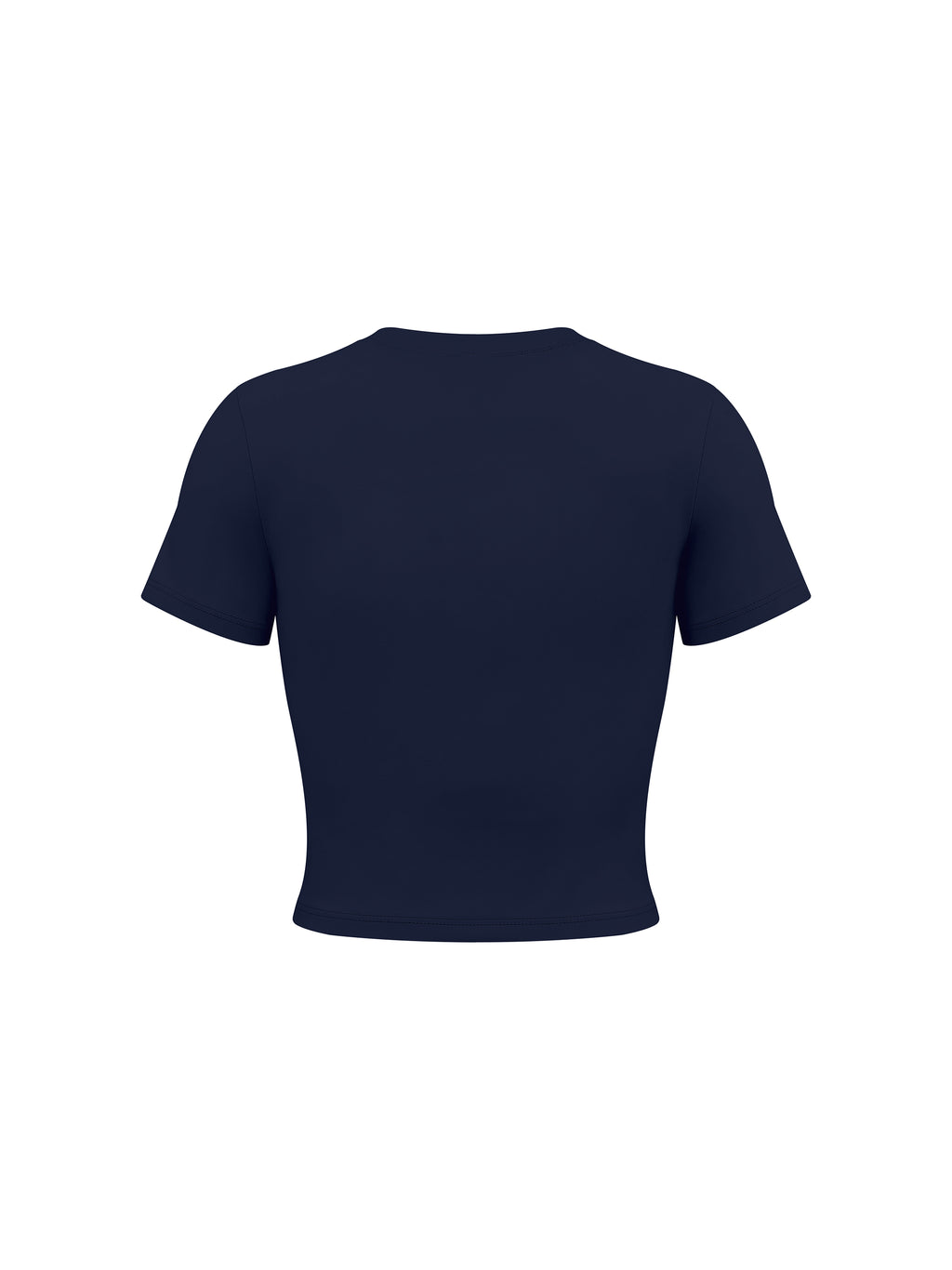 T-shirt Crop Performance – Nowrocky™ — dół koszulki i szew wykończeniowy