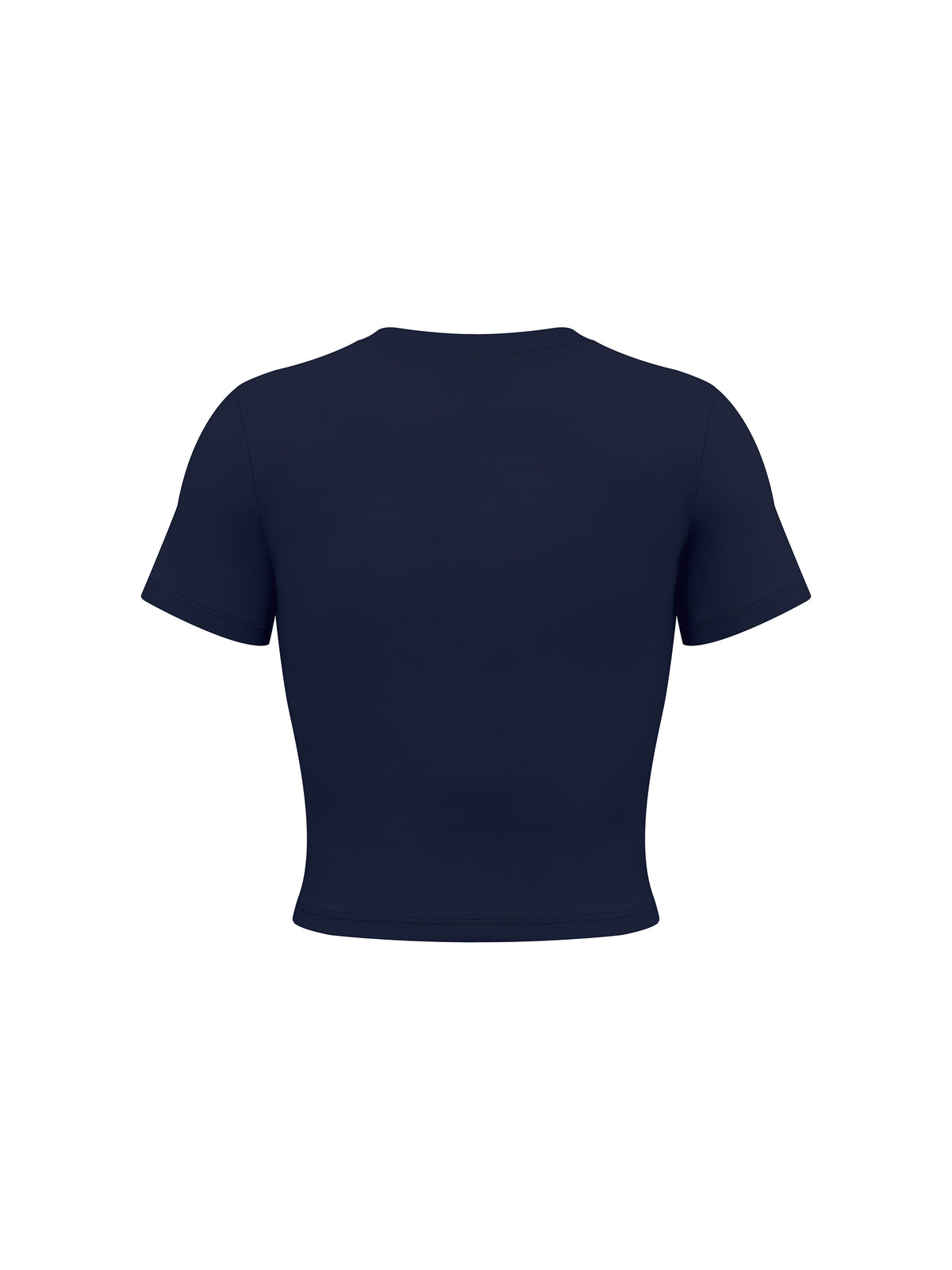 T-shirt Crop Performance – Nowrocky™ — dół koszulki i szew wykończeniowy