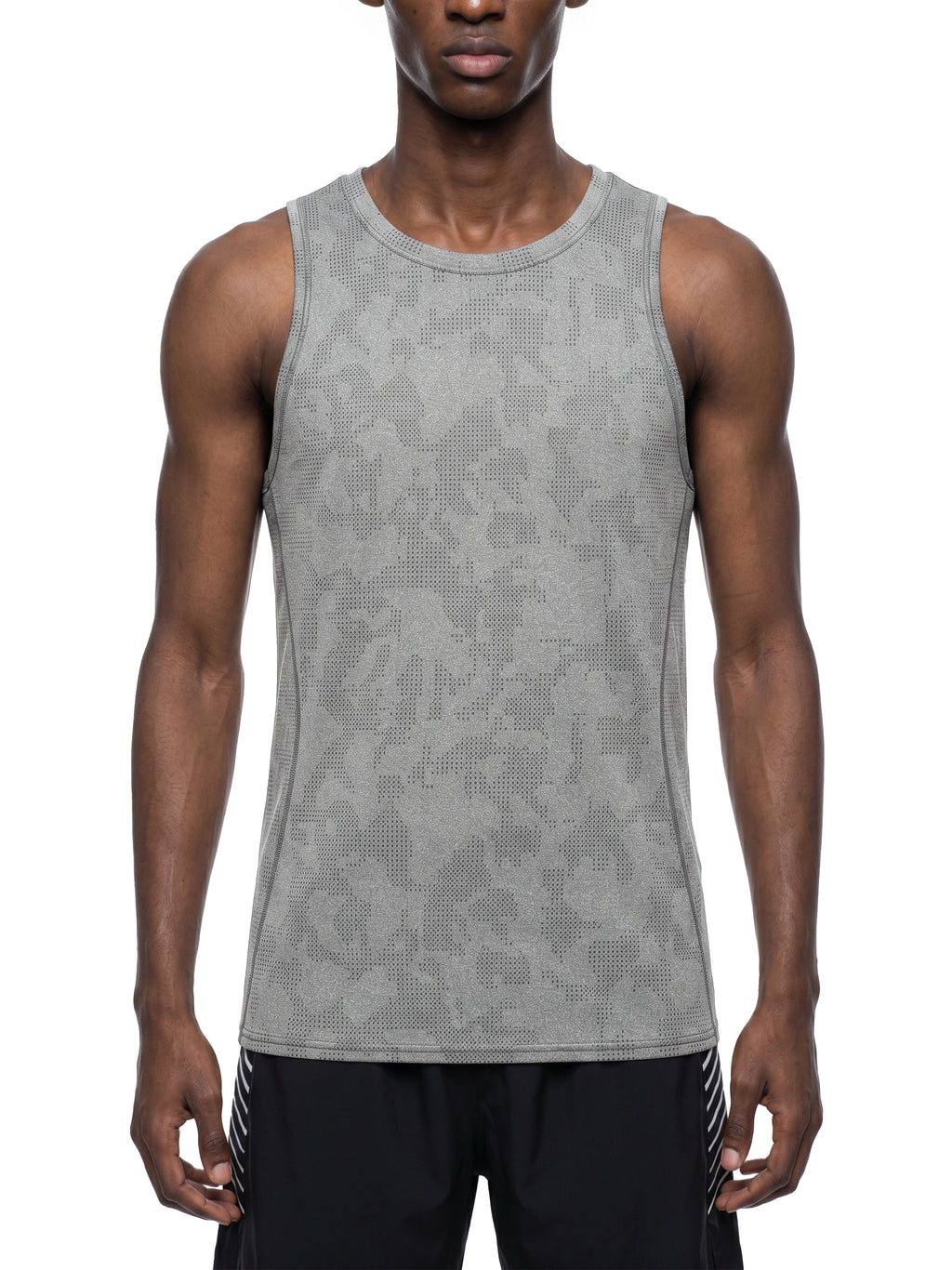 Tank Top Jacquard Performance – Nowrocky™ — układ na płasko na jasnym tle