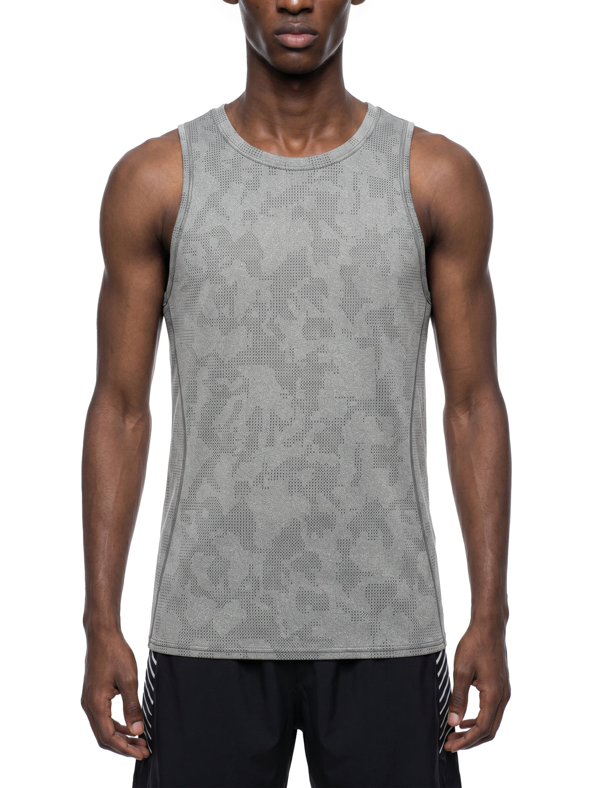 Tank Top Jacquard Performance – Nowrocky™ — układ na płasko na jasnym tle