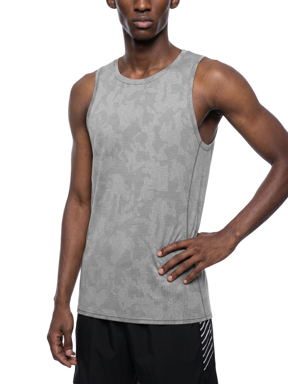 Tank Top Jacquard Performance – Nowrocky™ — stylizacja uliczna z szortami