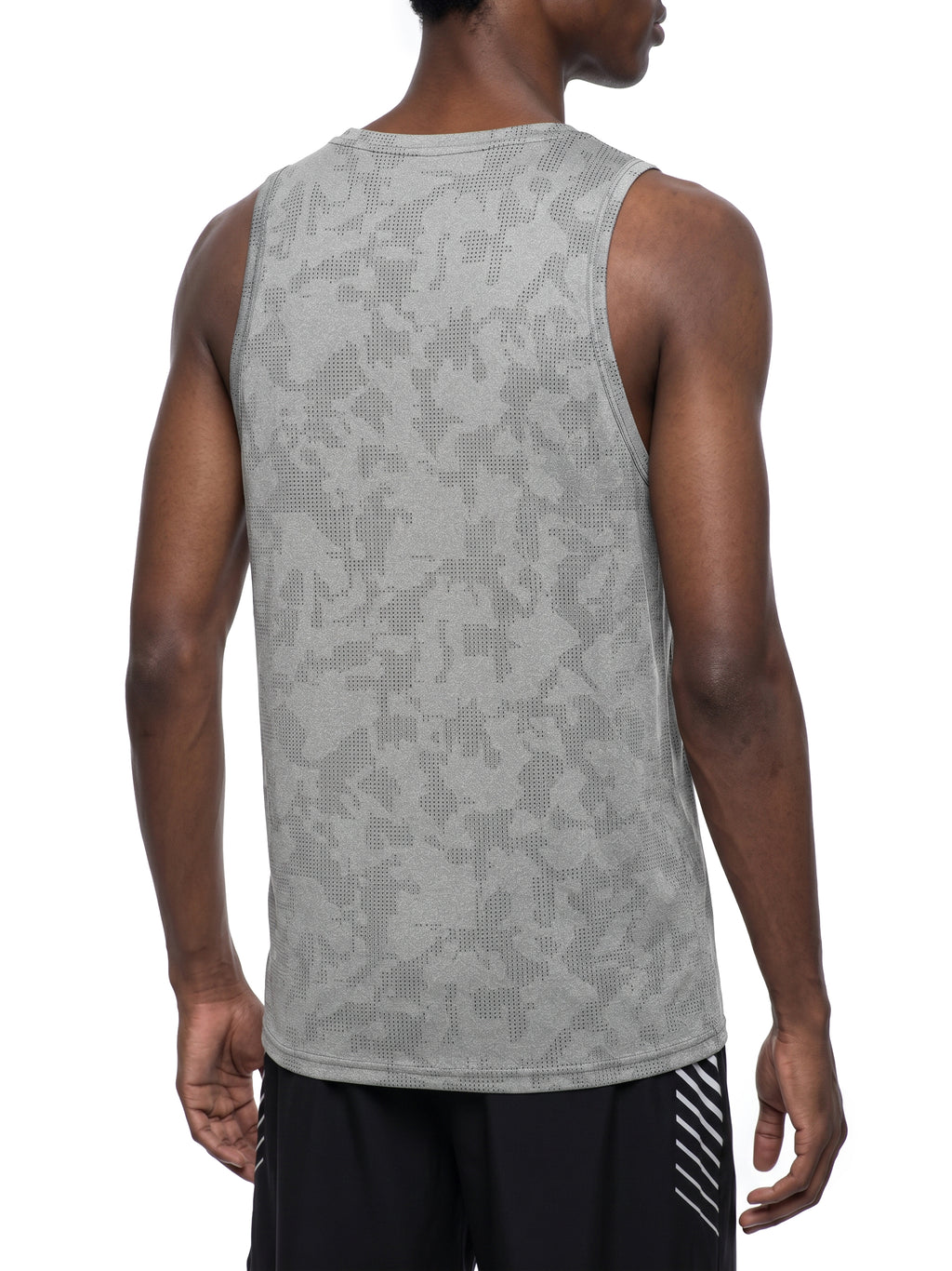 Tank Top Jacquard Performance – Nowrocky™ — plecy modela i układ materiału