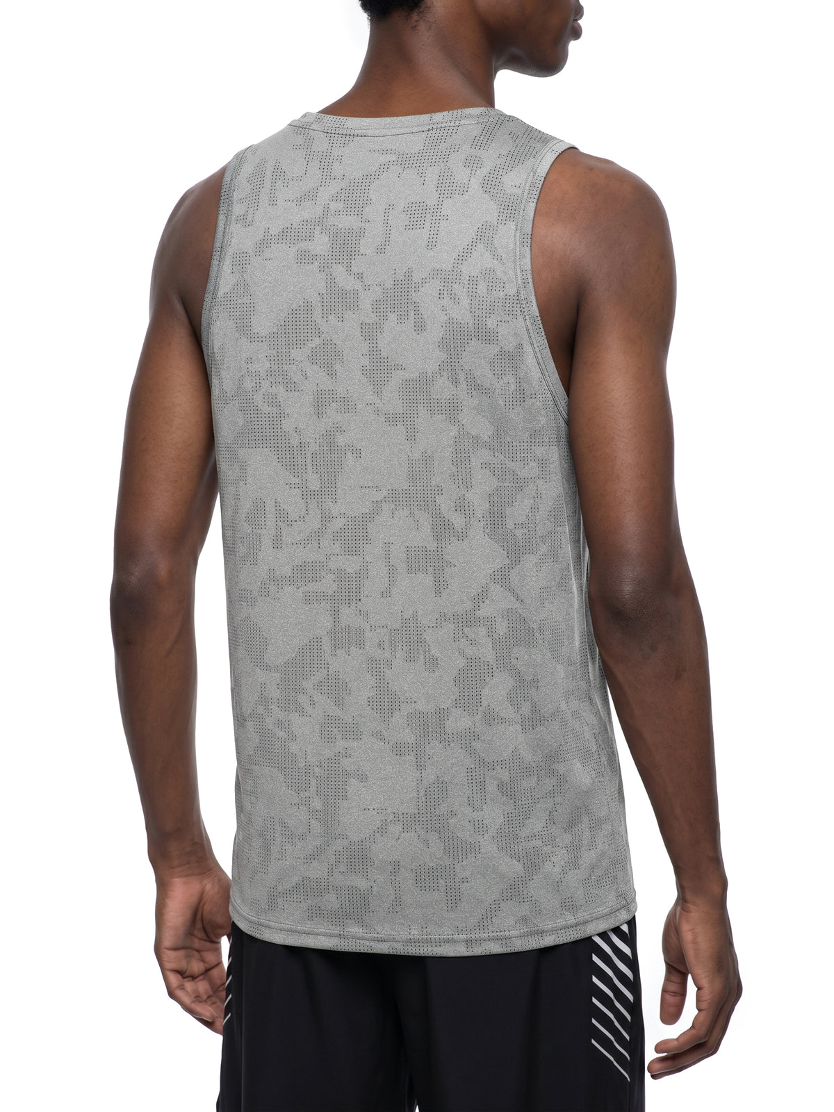 Tank Top Jacquard Performance – Nowrocky™ — plecy modela i układ materiału