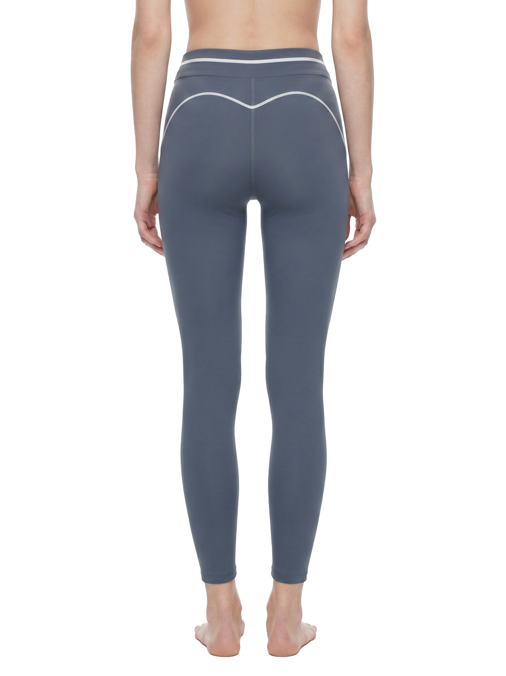 Legginsy Contrast Topstitch – Nowrocky™ — widok na wieszaku, pionowy układ wykroju