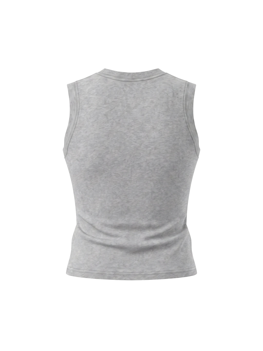 Tank Top Crewneck Regular Fit – Nowrocky™ — kadr do pasa, układ tkaniny