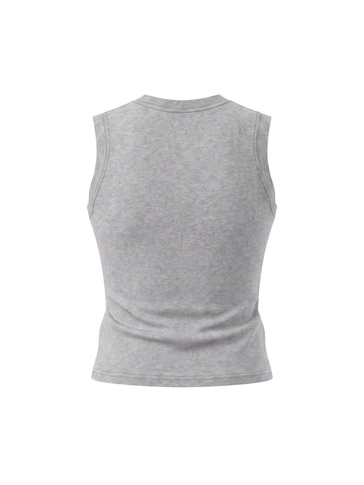 Tank Top Crewneck Regular Fit – Nowrocky™ — kadr do pasa, układ tkaniny