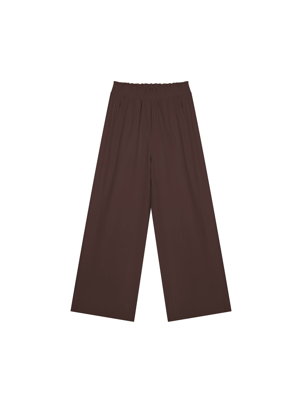 Spodnie Wide Leg Elastic Waist – Nowrocky™ — faktura miękkiego materiału w zbliżeniu