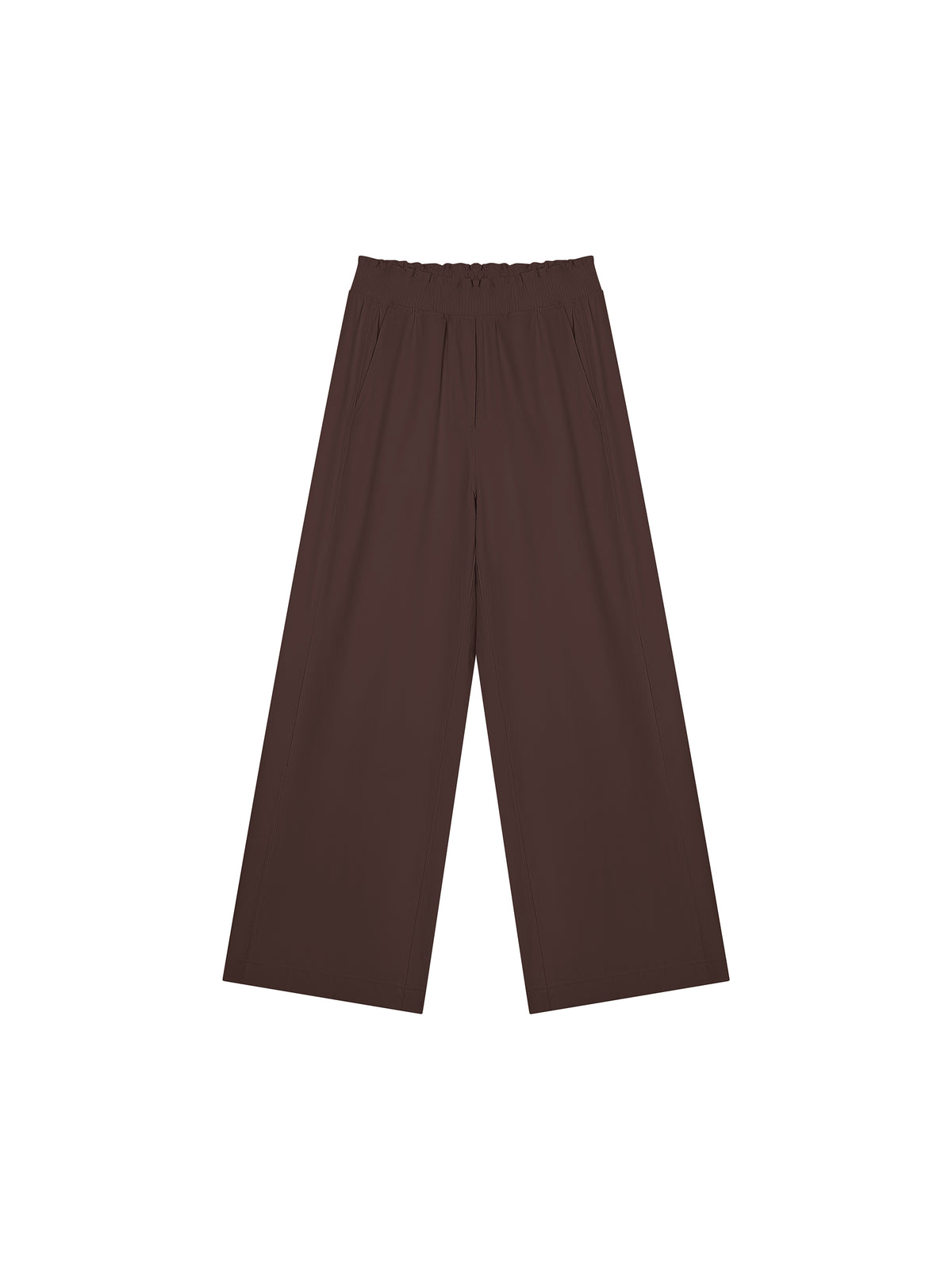 Spodnie Wide Leg Elastic Waist – Nowrocky™ — faktura miękkiego materiału w zbliżeniu