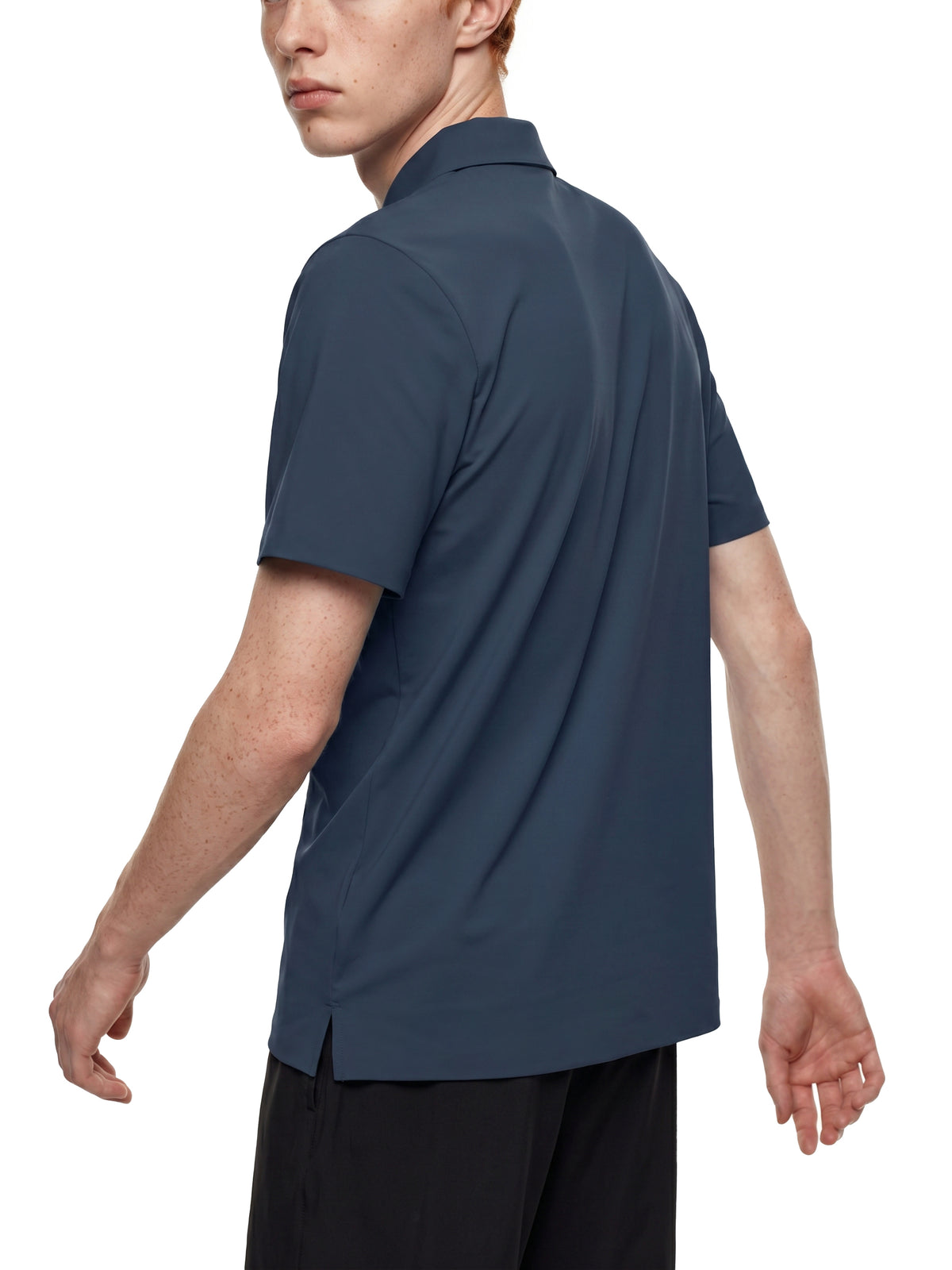 Polo Quarter-Zip Performance – Nowrocky™ — metka wewnętrzna ze składem materiału
