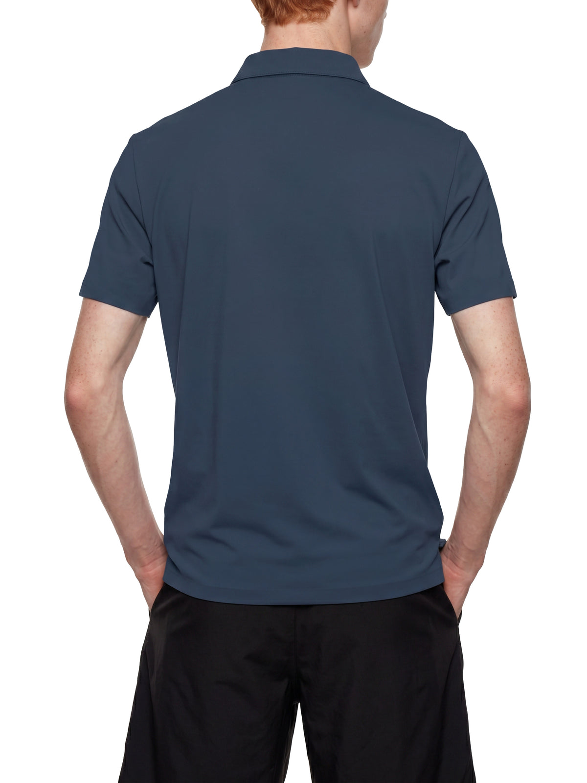Polo Quarter-Zip Performance – Nowrocky™ — logo marki na piersi, zbliżenie