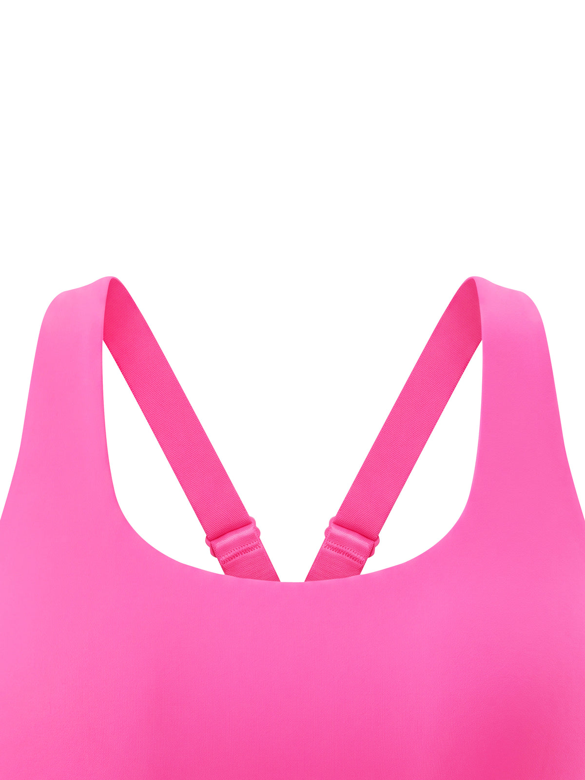 Biustonosz Sportowy Racerback Cut-Out – Nowrocky™ — faktura materiału w świetle bocznym