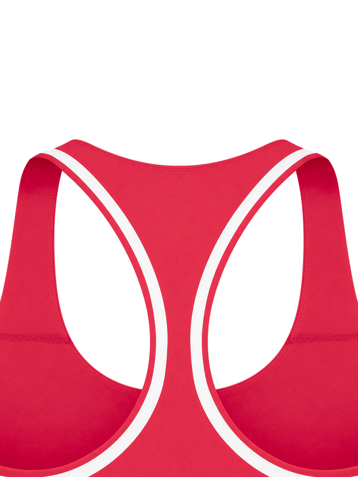 Biustonosz Sportowy Racerback Contrast Tape – Nowrocky™ — faktura dzianiny w świetle bocznym