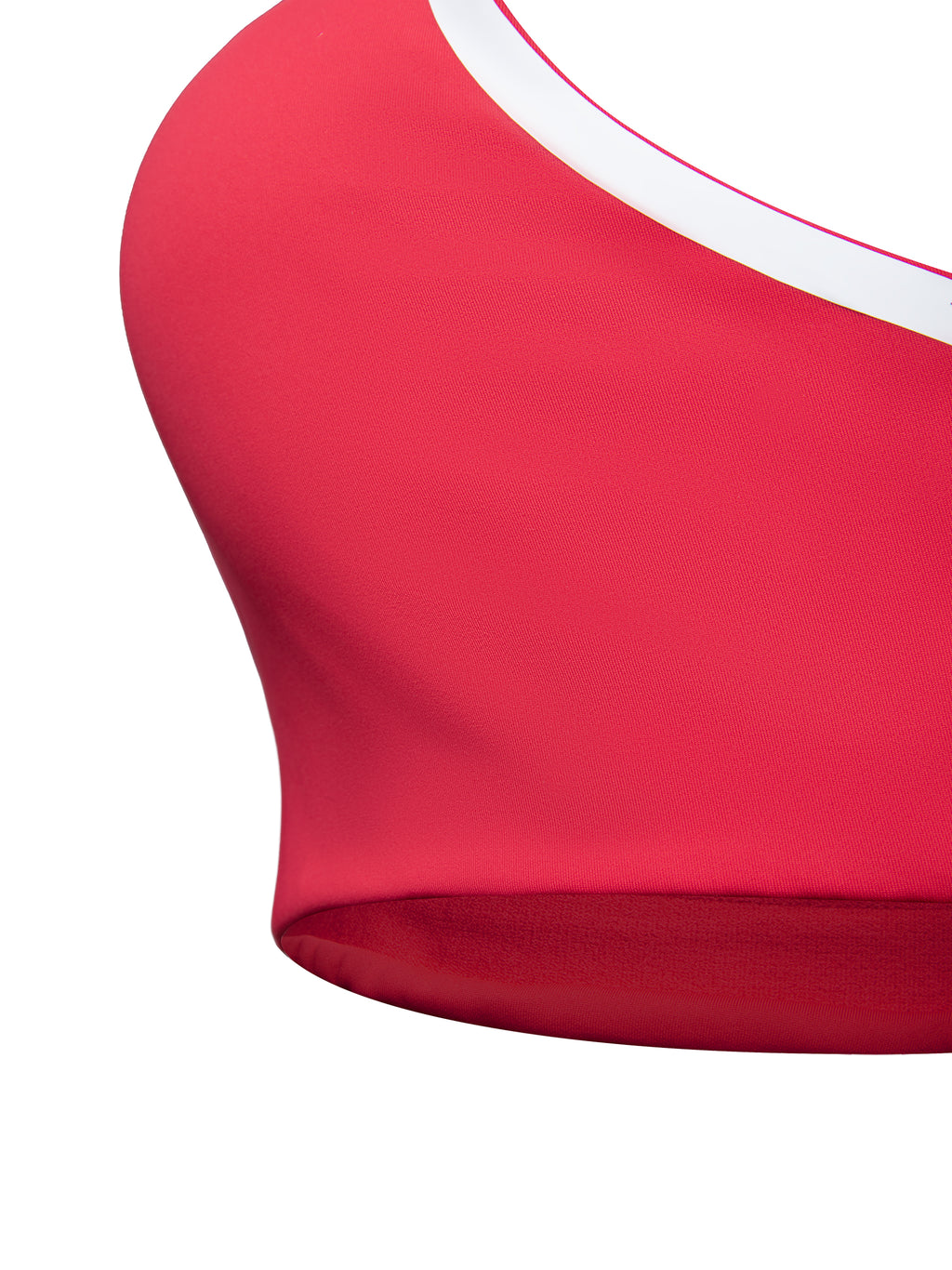 Biustonosz Sportowy Racerback Contrast Tape – Nowrocky™ — sygnatura marki na taśmie podpiersiowej