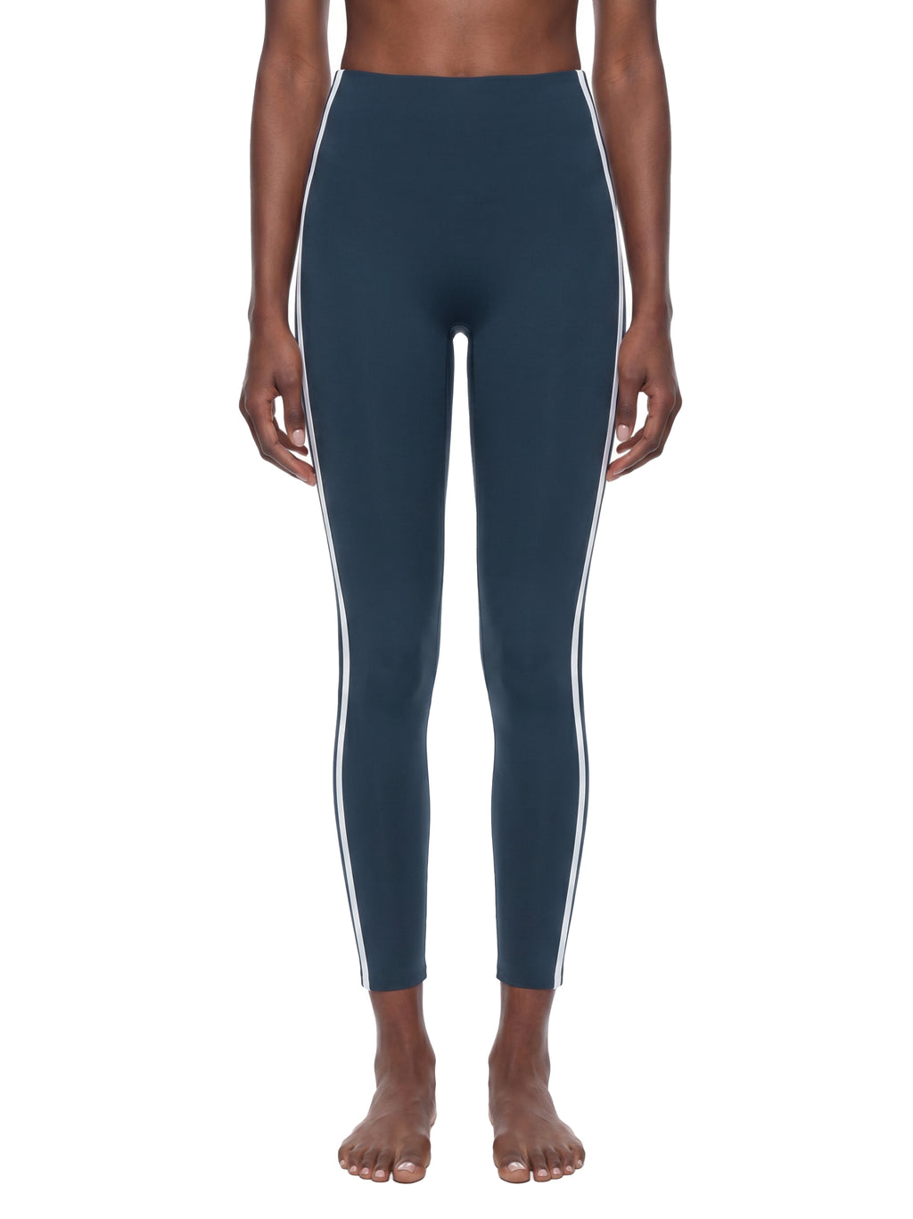 Legginsy High Rise z Lampasem – Nowrocky™ — logo marki na pasie