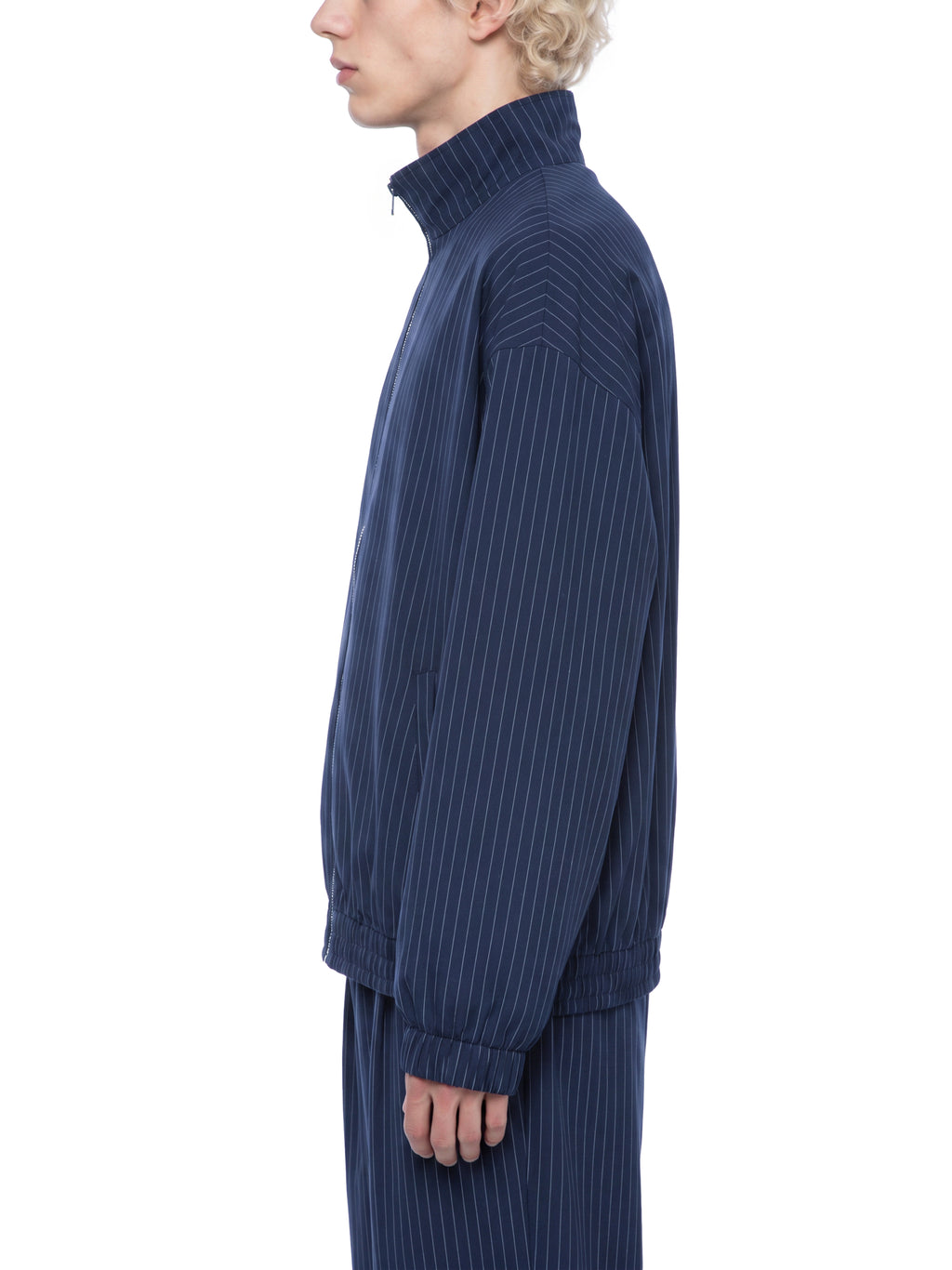Kurtka Track Full Zip Pinstripe – Nowrocky™ — kieszeń boczna z zamkiem