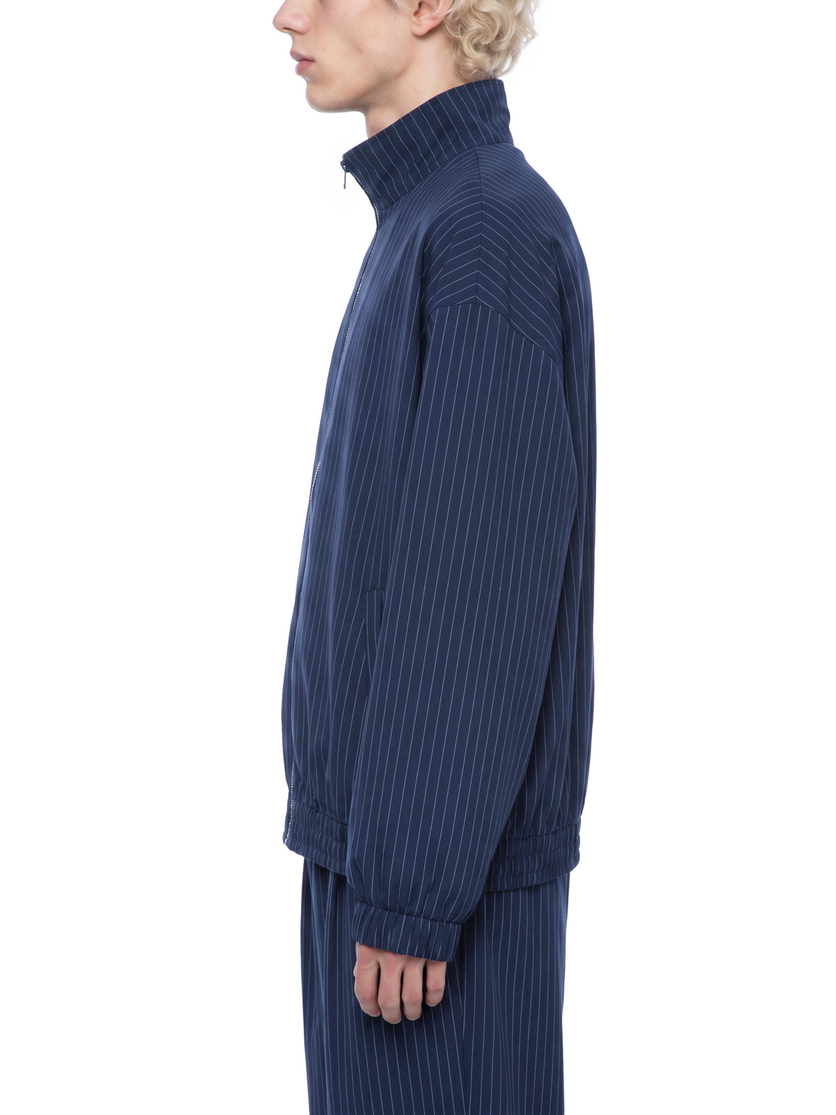 Kurtka Track Full Zip Pinstripe – Nowrocky™ — kieszeń boczna z zamkiem