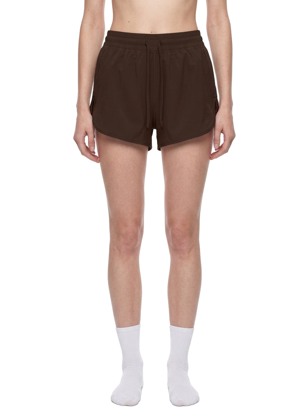 Szorty Biegowe Drawstring – Nowrocky™ — ujęcie 3/4 sylwetki w ruchu