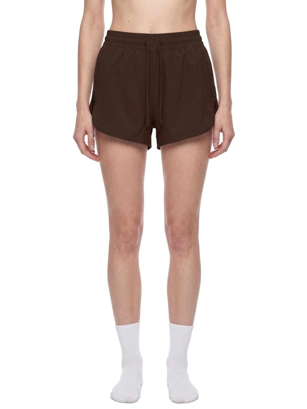 Szorty Biegowe Drawstring – Nowrocky™ — ujęcie 3/4 sylwetki w ruchu