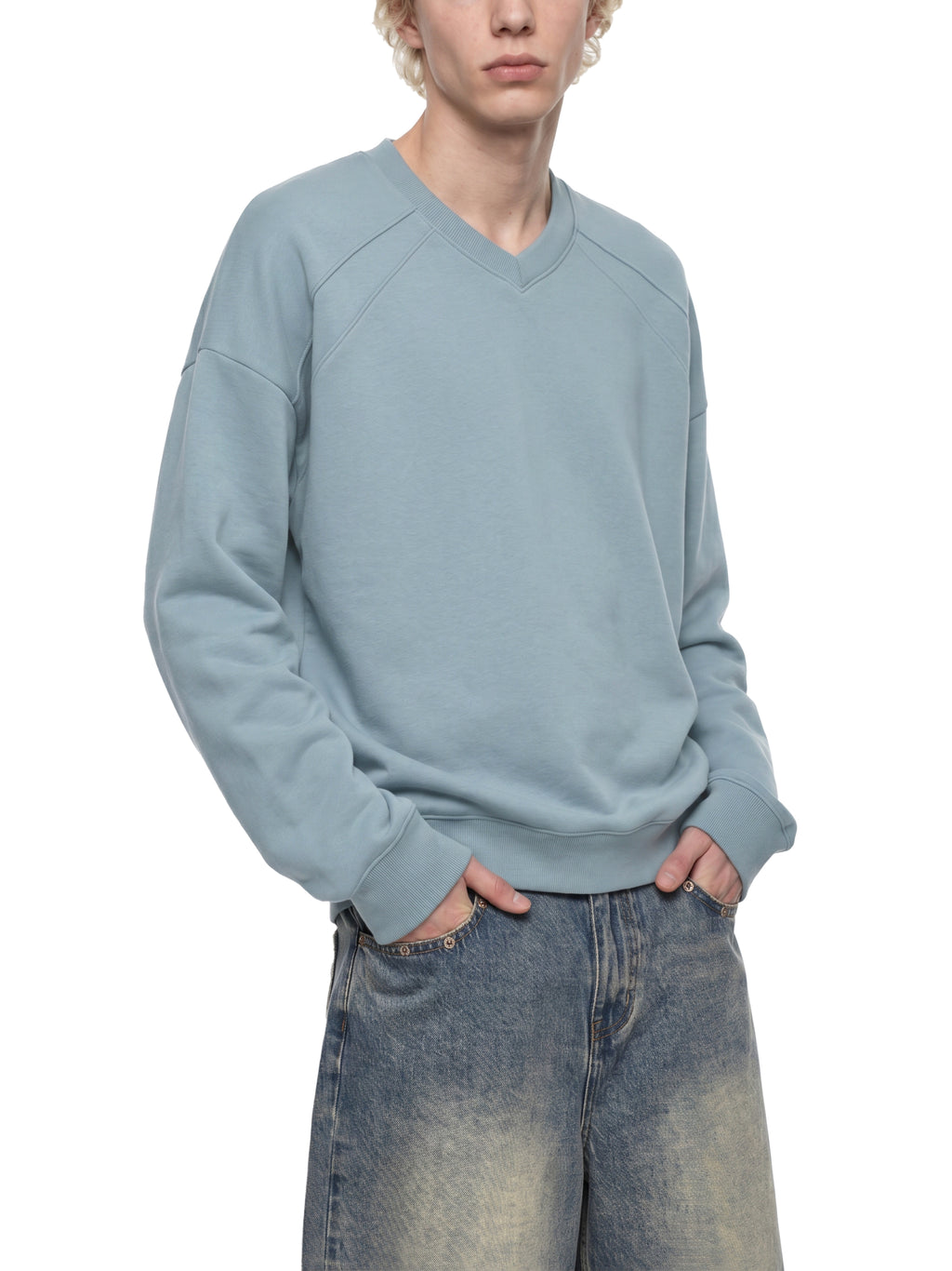 Bluza Oversize z Dekoltem V – Nowrocky (streetwear)