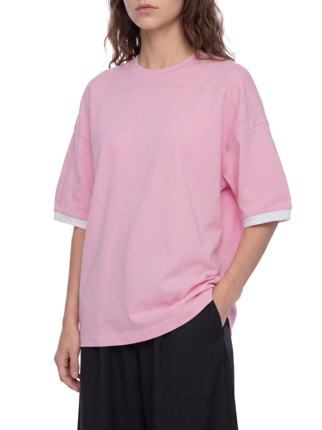T-shirt Color Block Drop Shoulder – Nowrocky™ — zestawienie kolorów w zbliżeniu