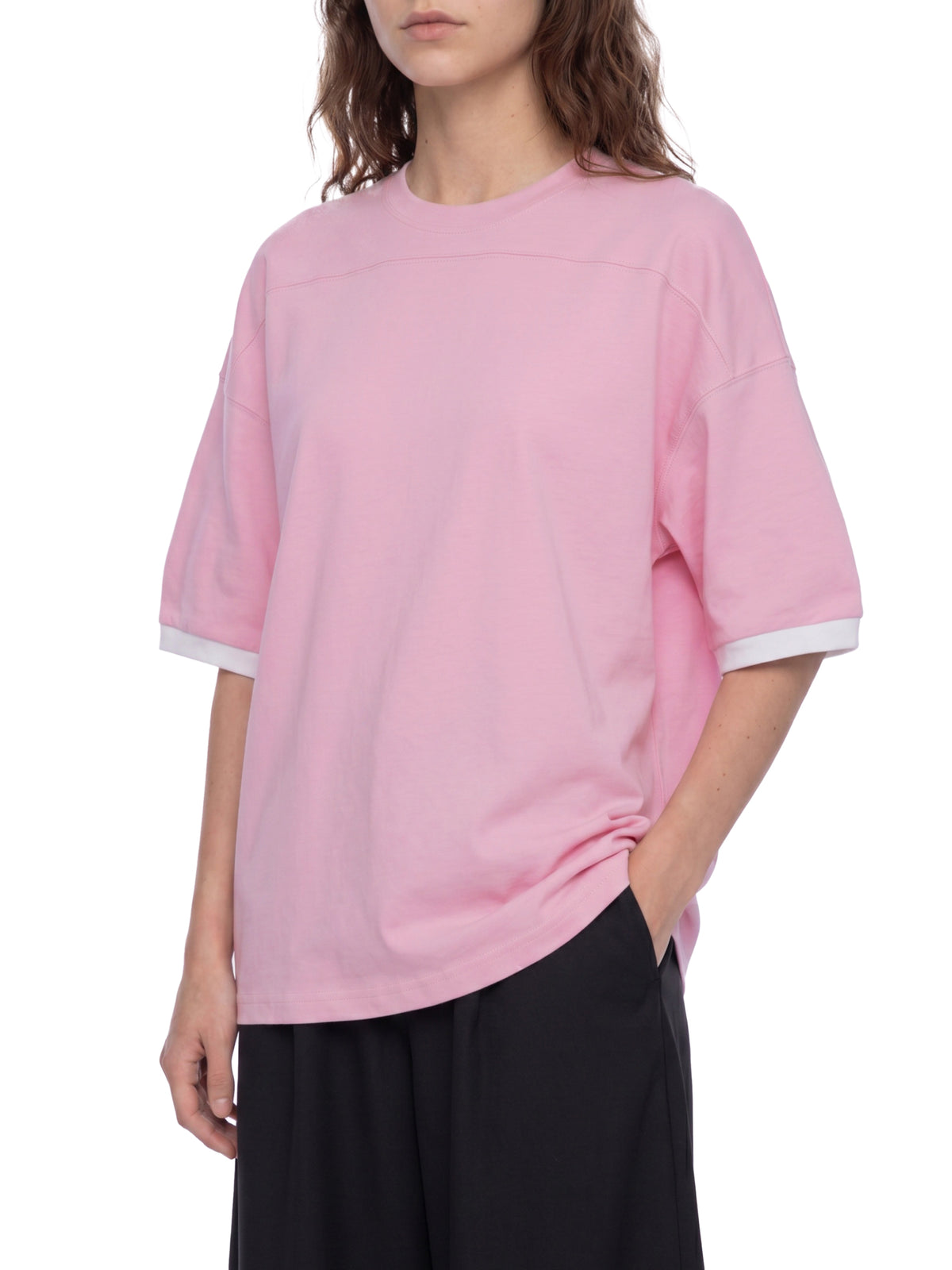 T-shirt Color Block Drop Shoulder – Nowrocky™ — zestawienie kolorów w zbliżeniu