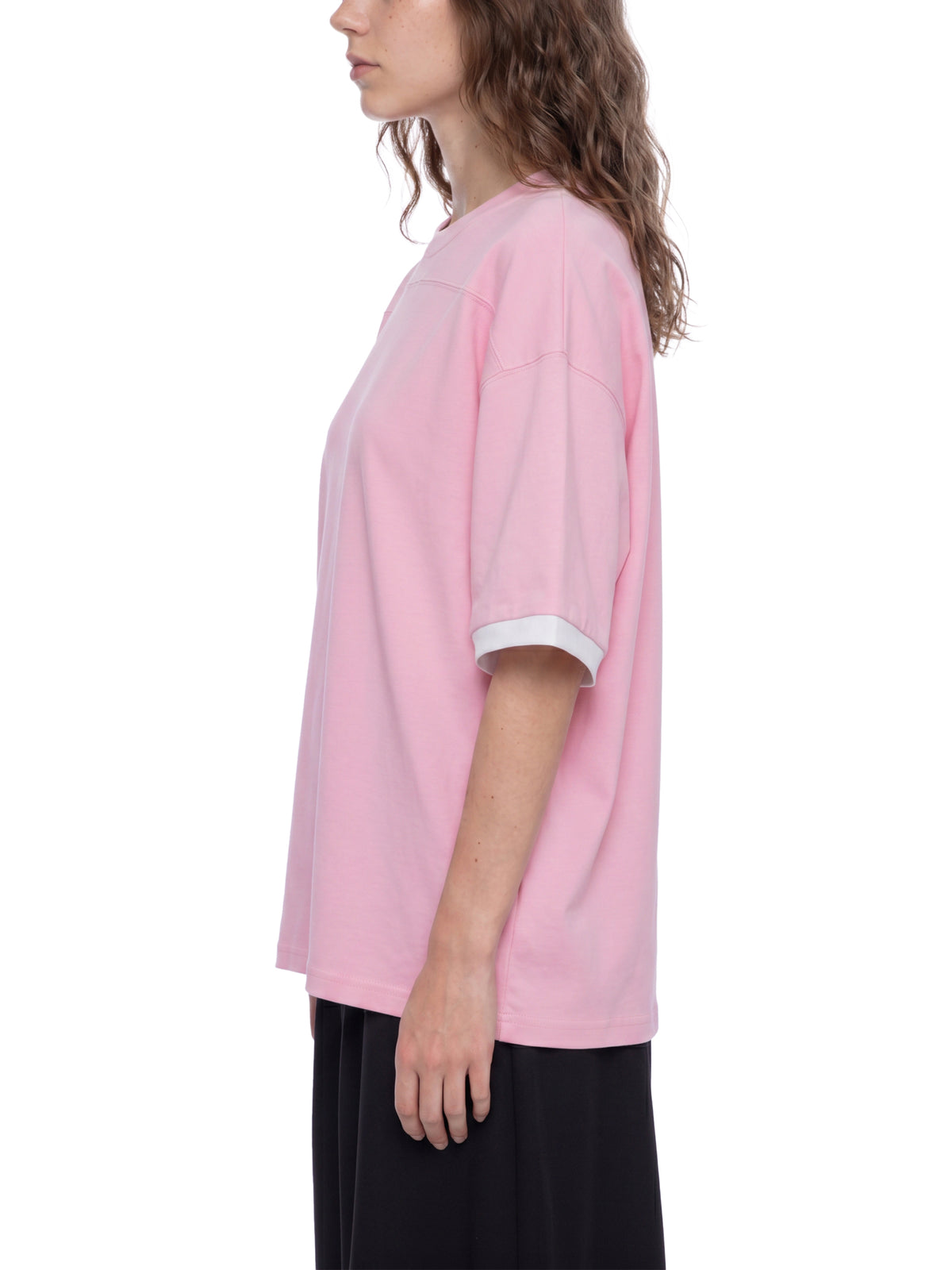 T-shirt Color Block Drop Shoulder – Nowrocky™ — stylizacja uliczna w pełnym kadrze