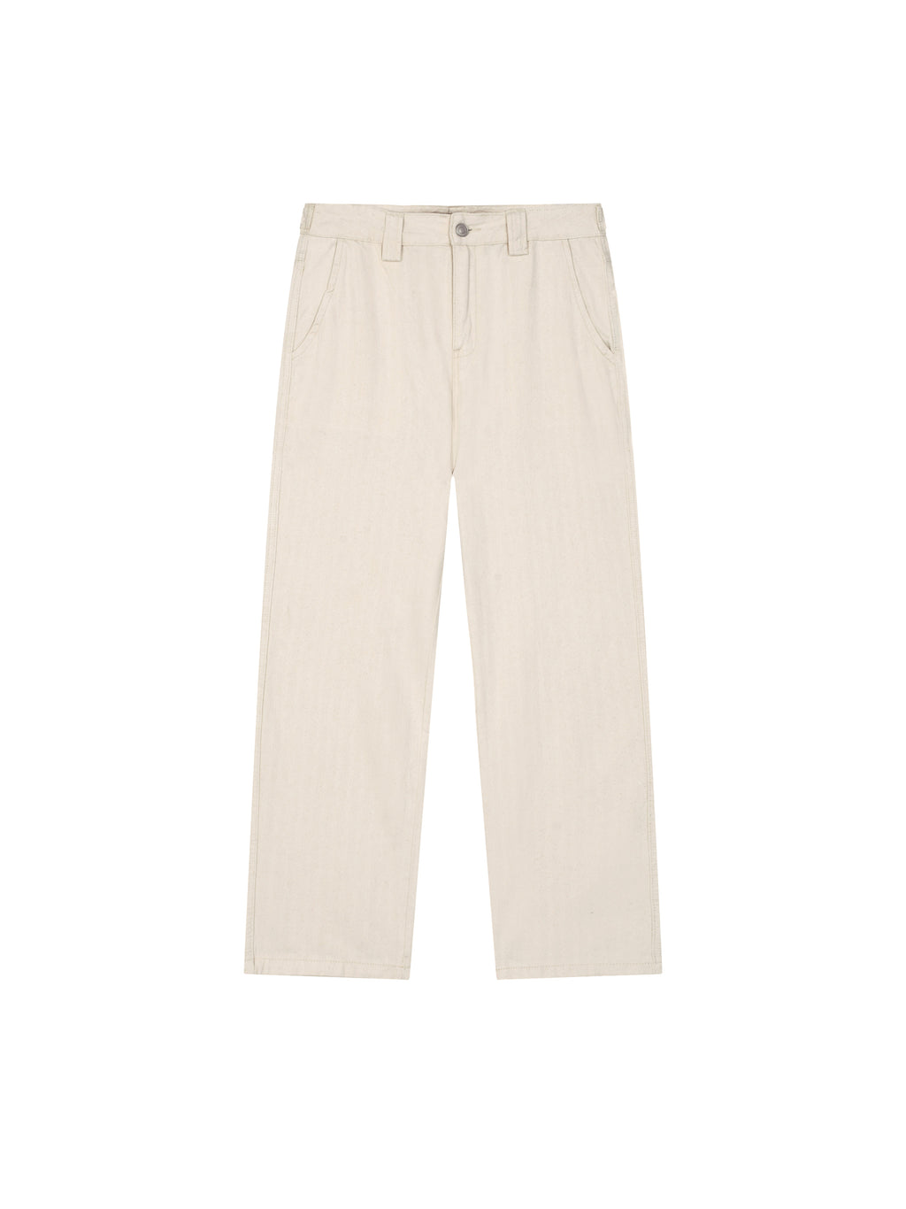 Jeansy Straight Leg – Nowrocky™ — pasek i szlufki w zbliżeniu