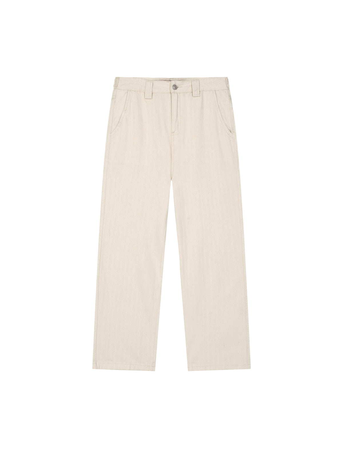 Jeansy Straight Leg – Nowrocky™ — pasek i szlufki w zbliżeniu