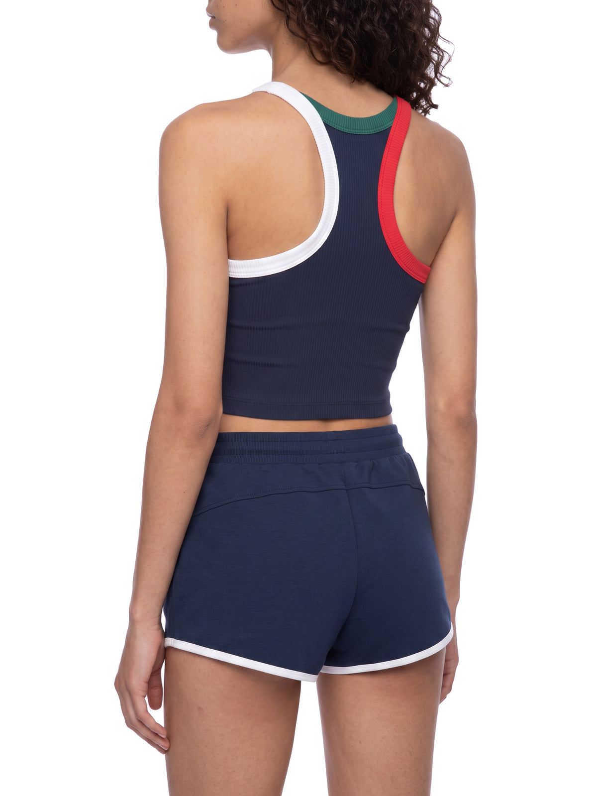 Tank Top Color Block Prążkowany – Nowrocky™ — zestawienie barw górnej i dolnej części