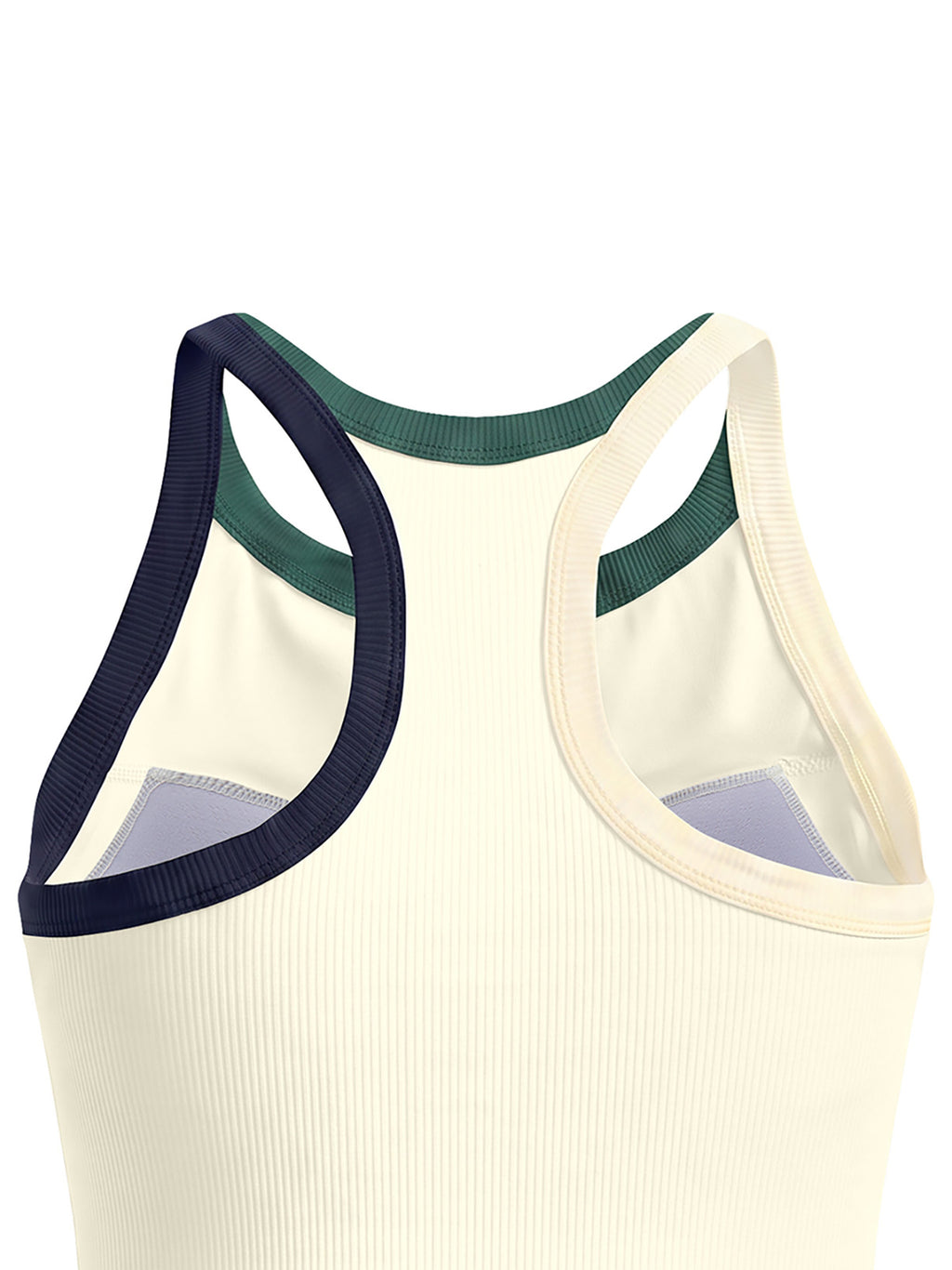Tank Top Color Block Prążkowany – Nowrocky™ — kadr studyjny na jasnym tle