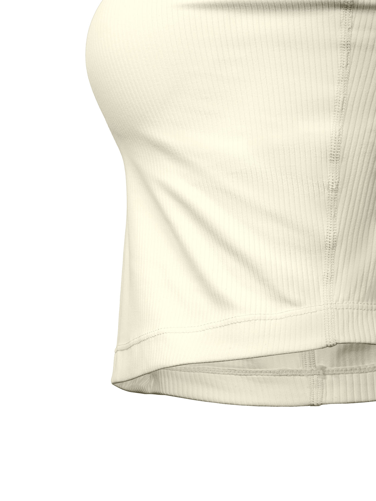 Tank Top Color Block Prążkowany – Nowrocky™ — przód i tył obok siebie w kadrze