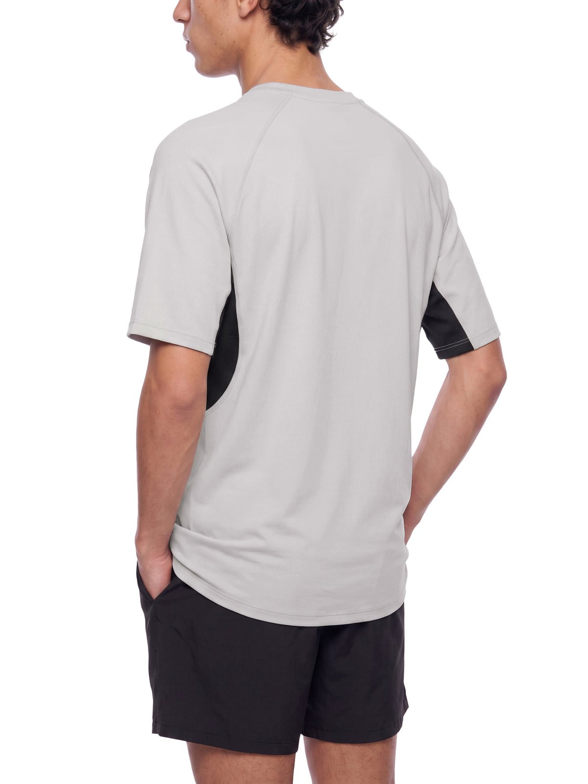 T-shirt Color Block Raglan – Nowrocky™ — układ na płasko na jasnym tle