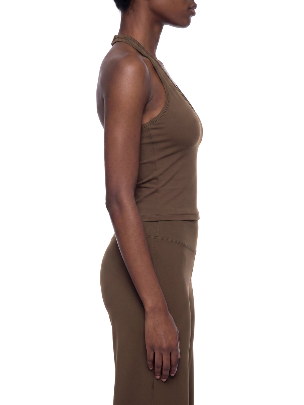 Tank Top Halter V-Neck Cropped – Nowrocky™ — stylizacja uliczna z legginsami