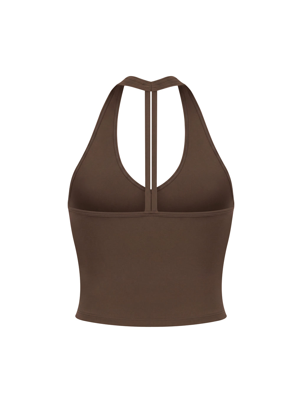 Tank Top Halter V-Neck Cropped – Nowrocky™ — dół topu i szew wykończeniowy