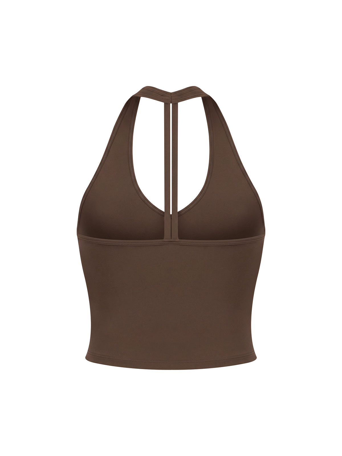 Tank Top Halter V-Neck Cropped – Nowrocky™ — dół topu i szew wykończeniowy