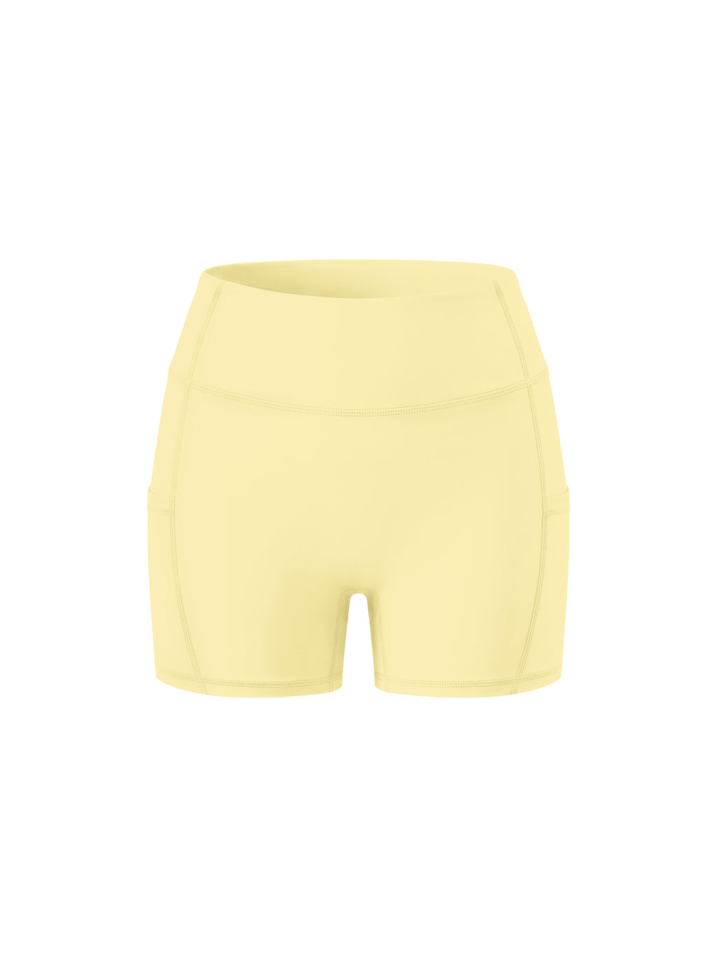 Szorty High Rise Pocket – Nowrocky™ — szeroki pas w talii, kadr makro