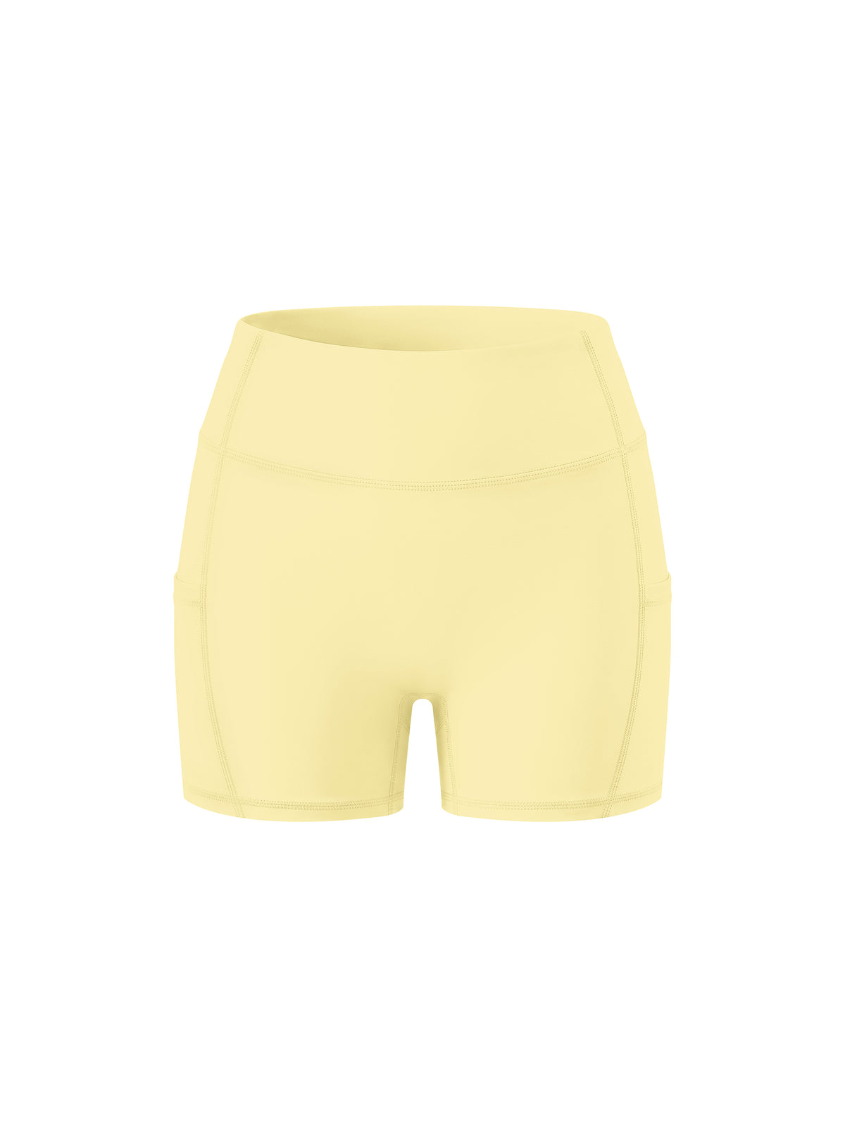 Szorty High Rise Pocket – Nowrocky™ — szeroki pas w talii, kadr makro