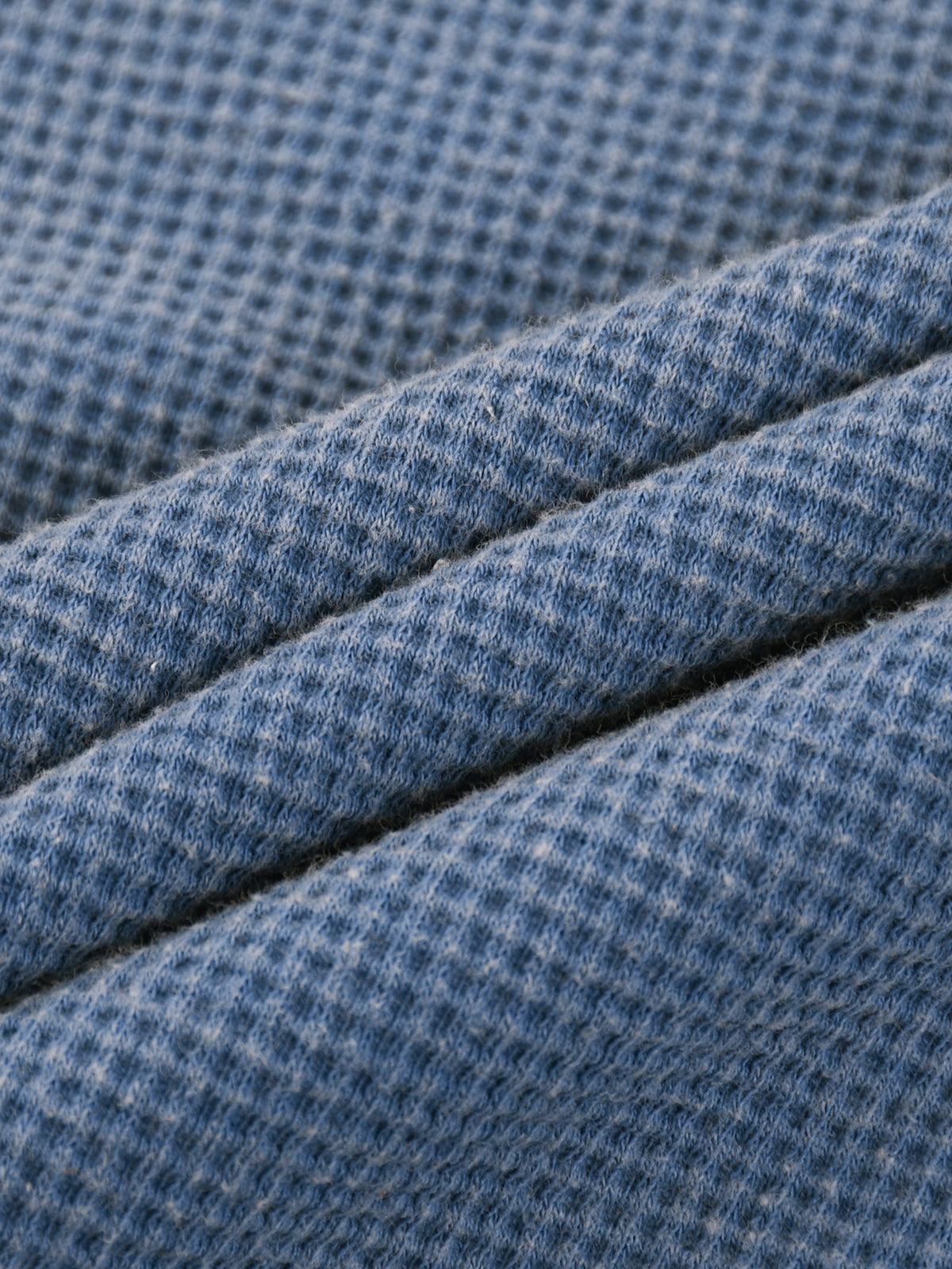 Bluza Boxy Waffle Vintage Wash – Nowrocky™ — gramatura materiału w detalu