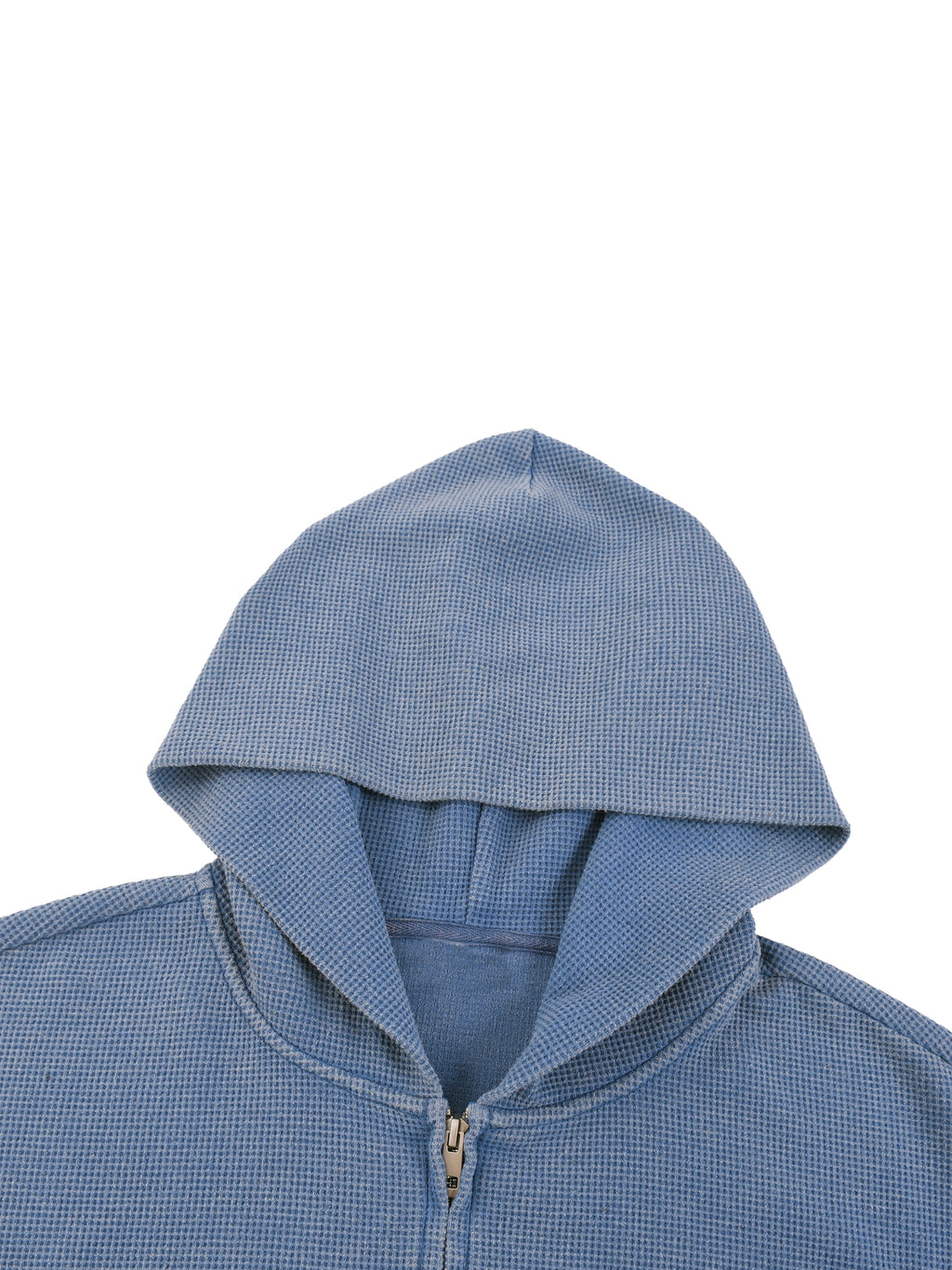 Bluza Boxy Waffle Vintage Wash – Nowrocky™ — ujęcie trzy czwarte w ruchu