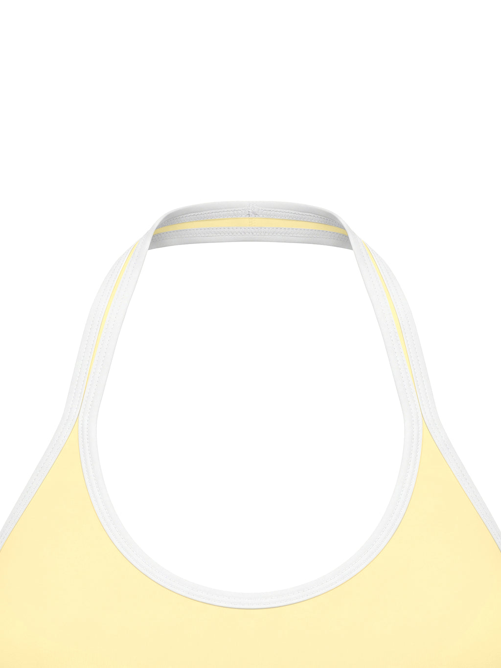Biustonosz Sportowy Halter Color Block – Nowrocky™ — detal szwu bocznego
