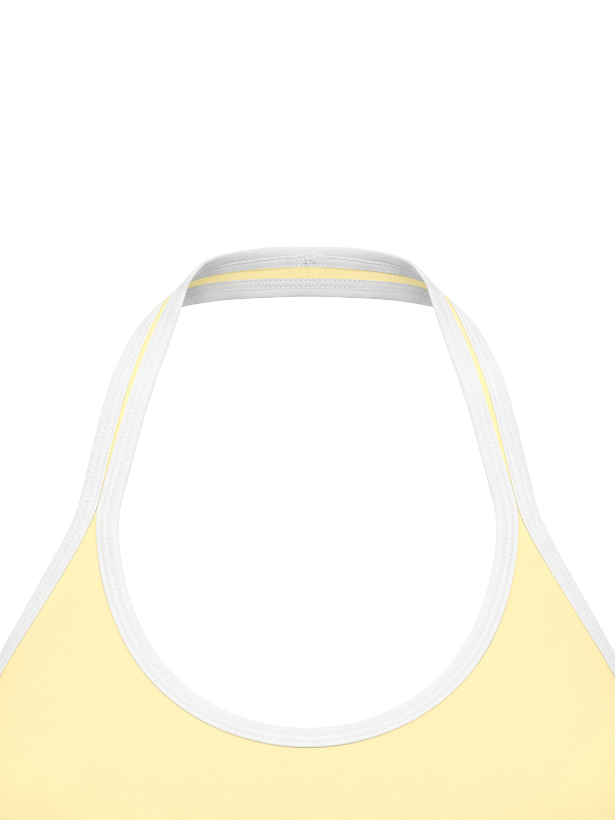 Biustonosz Sportowy Halter Color Block – Nowrocky™ — detal szwu bocznego